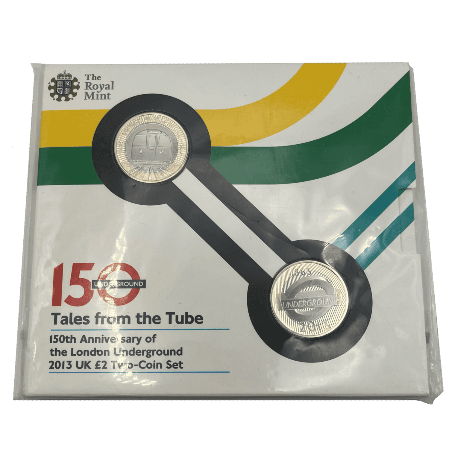 Tales from the Tube 150th Anniversary of the London Underground 2013 UK £2 Two-Coin Set tales from the tube Tales from the Tube 150th Anniversary of the London Underground 2013 UK £2 Two-Coin Set