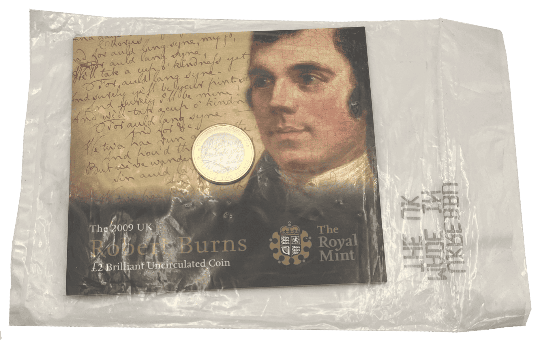 Robert Burns 2009 £2 Brilliant Uncirculated Coin robert burns Robert Burns 2009 £2 Brilliant Uncirculated Coin