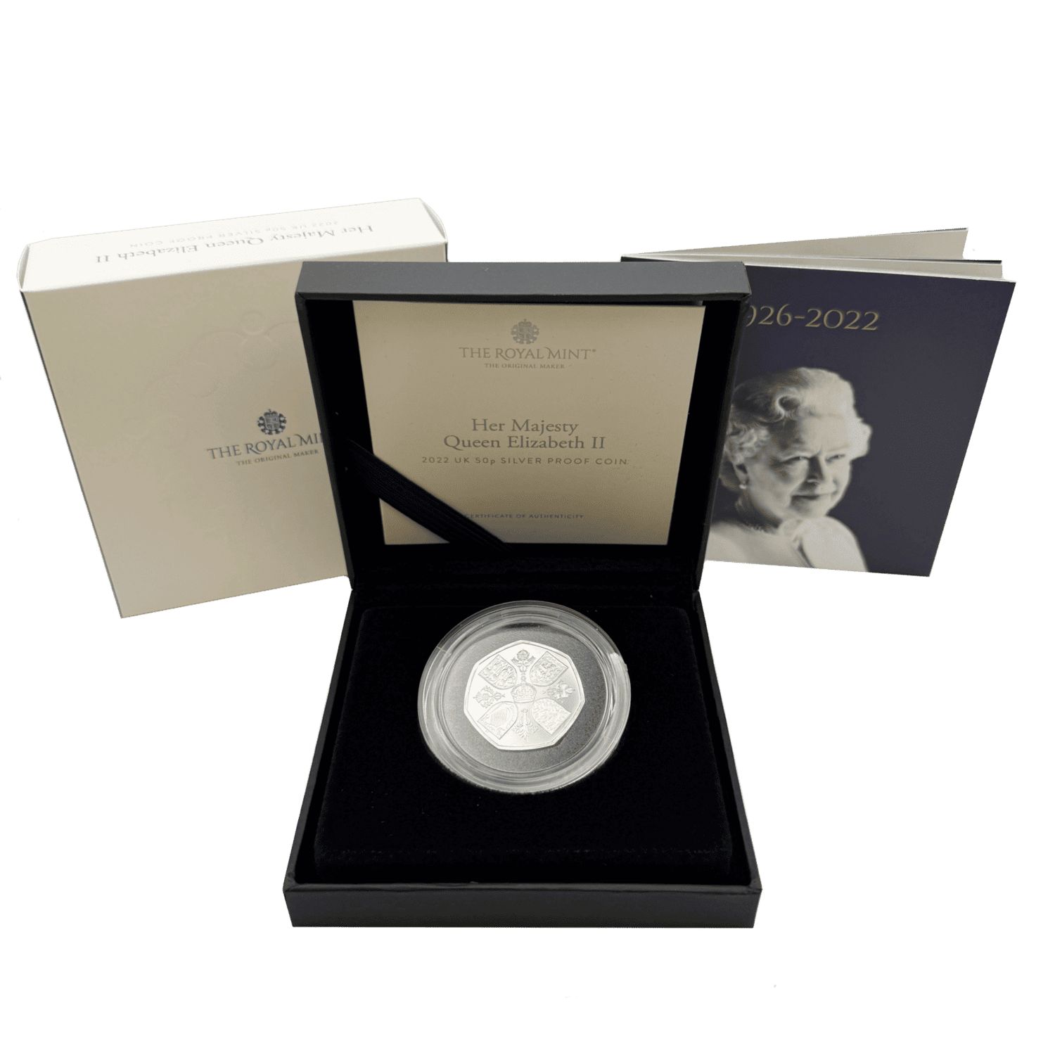 Her Majesty Queen Elizabeth II 2022 UK 50p Silver Proof Coin queen elizabeth Her Majesty Queen Elizabeth II 2022 UK 50p Silver Proof Coin
