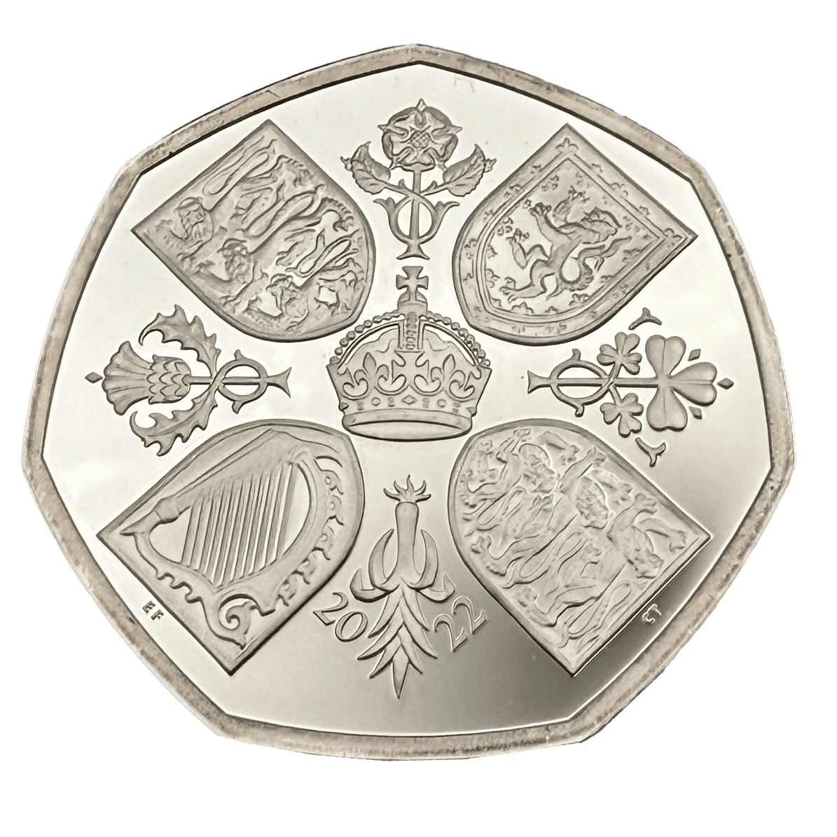 Her Majesty Queen Elizabeth II 2022 UK 50p Silver Proof Coin queen elizabeth Her Majesty Queen Elizabeth II 2022 UK 50p Silver Proof Coin