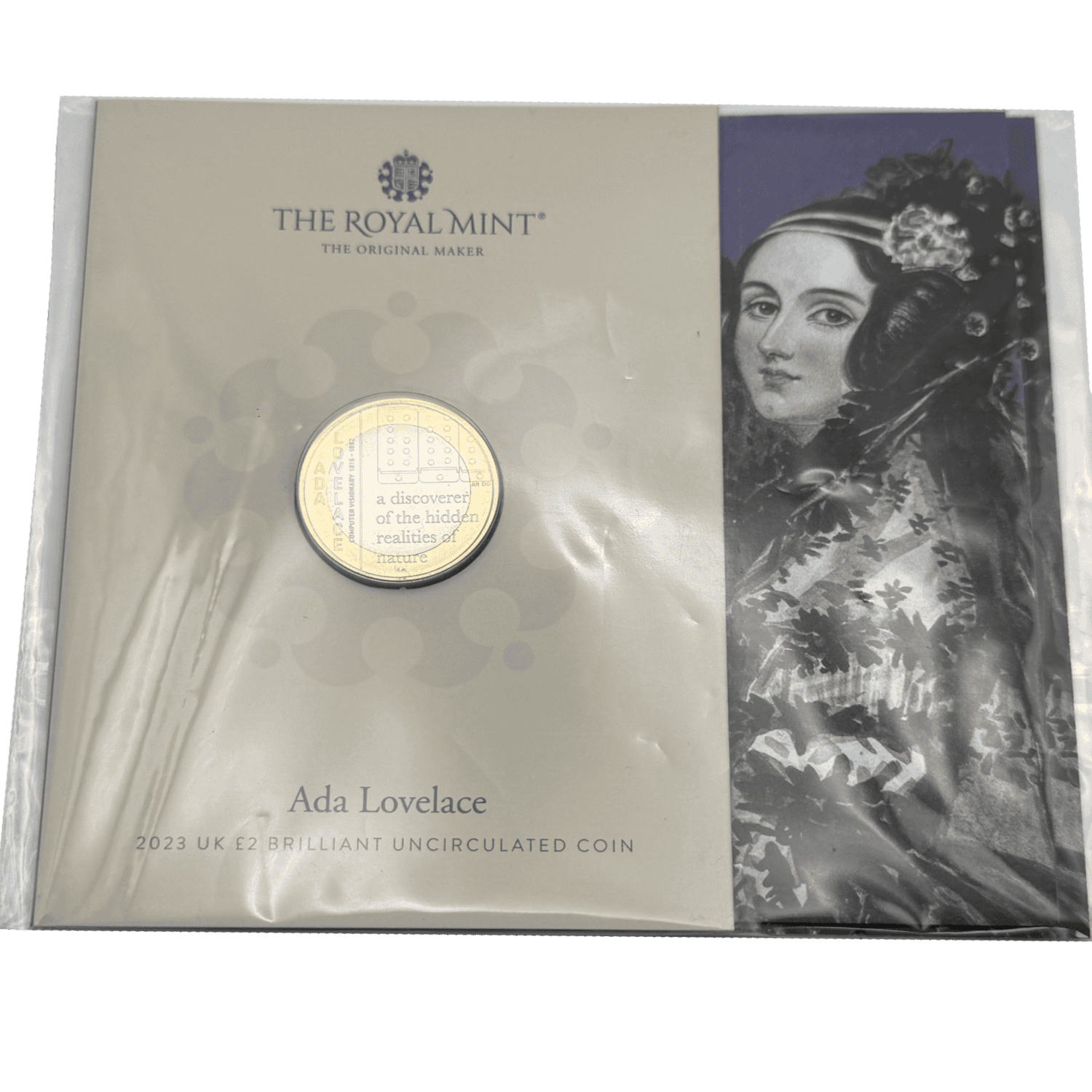 Ada Lovelace 2023 UK £2 Brilliant Uncirculated Coin in Blister Pack ada lovelace Ada Lovelace 2023 UK £2 Brilliant Uncirculated Coin in Blister Pack