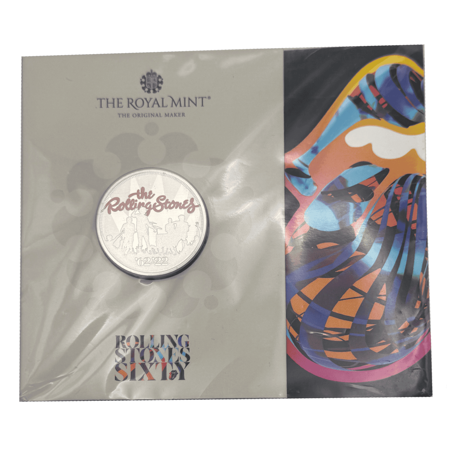 The Rolling Stones Sixty 62-22 Coloured £5 Brilliant Uncirculated Coin in Blister Pack the rolling stones The Rolling Stones Sixty 62-22 Coloured £5 Brilliant Uncirculated Coin in Blister Pack