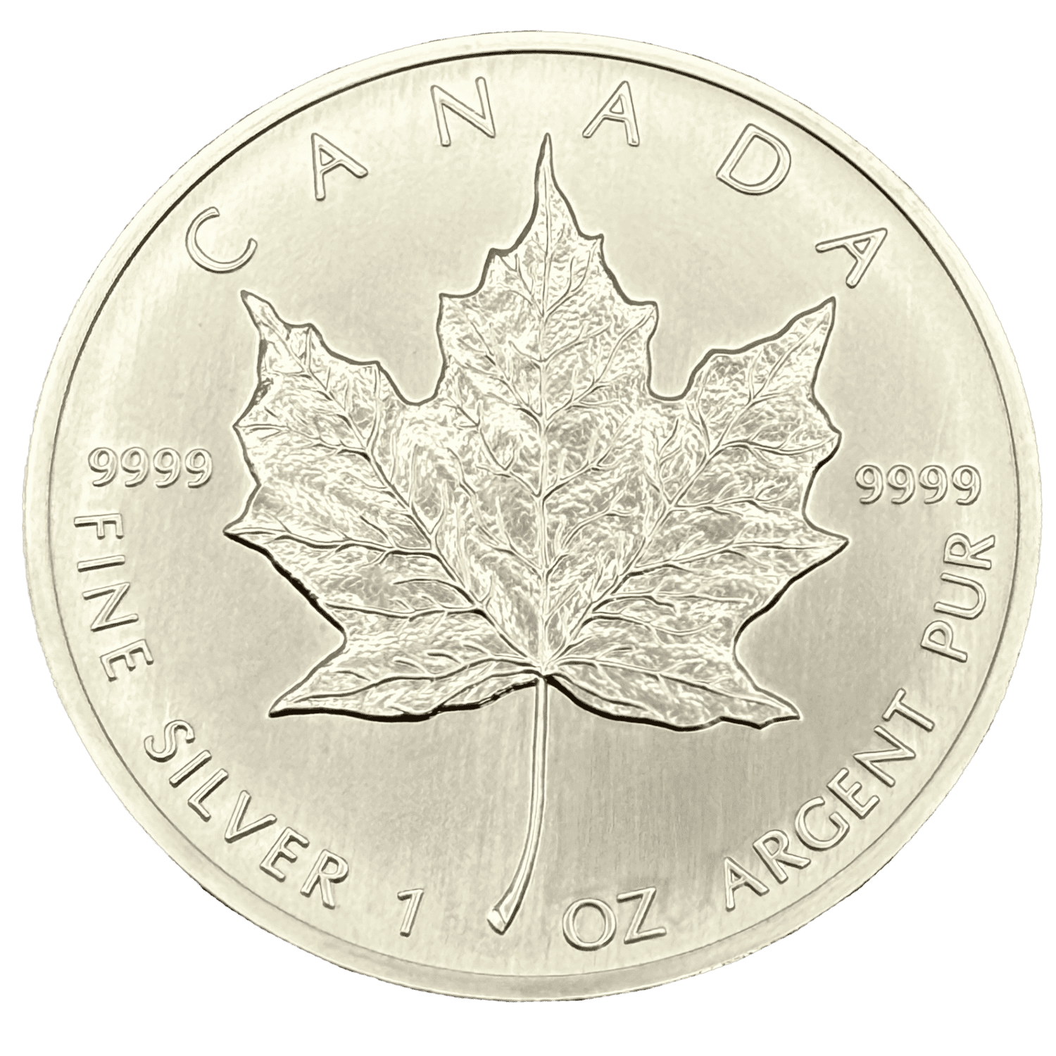 1991 Canadian Maple 1 oz .9999 Fine Silver Coin canadian maple 1991 Canadian Maple 1 oz .9999 Fine Silver Coin