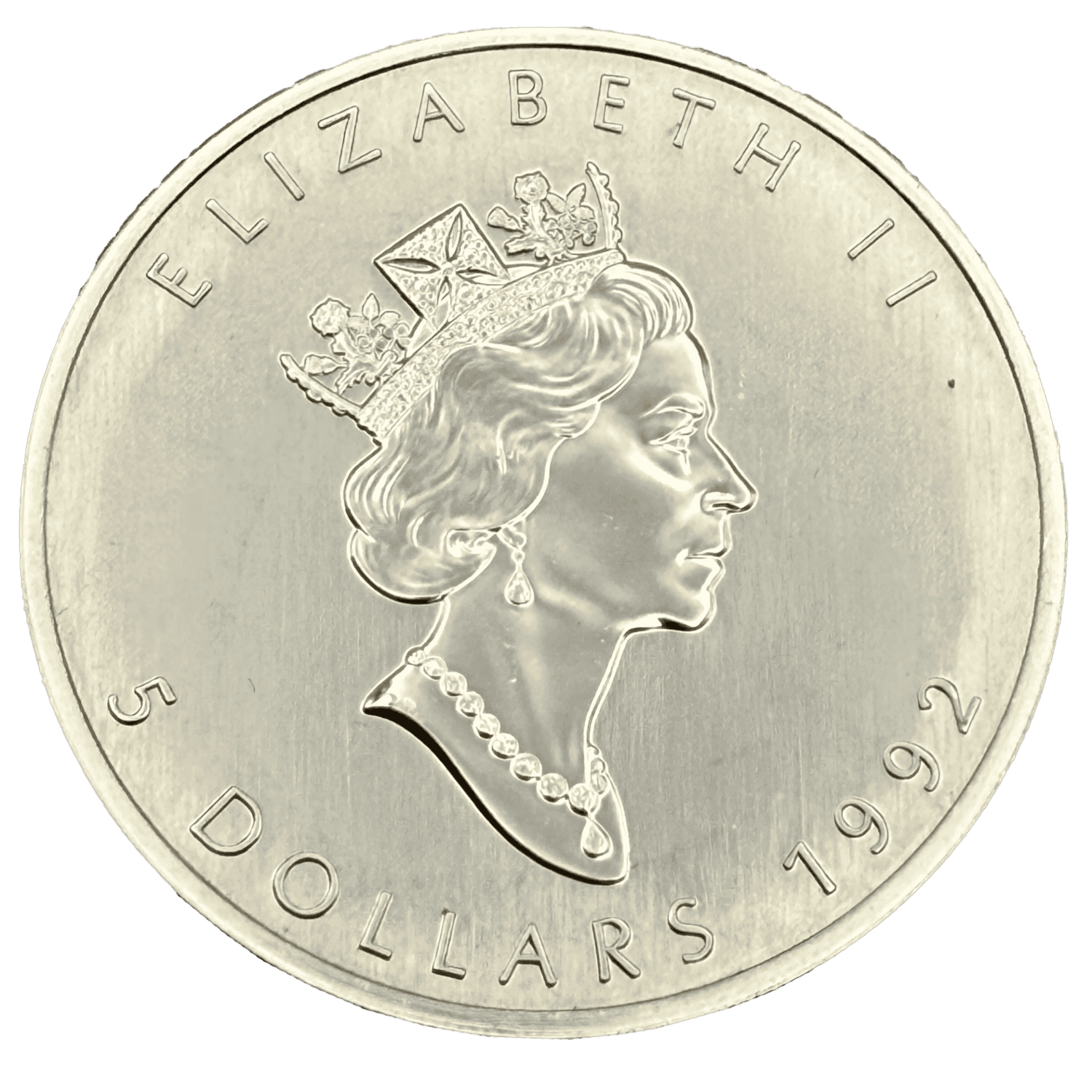 1992 Canadian Maple 1 oz .9999 Fine Silver Coin canadian maple 1992 Canadian Maple 1 oz .9999 Fine Silver Coin