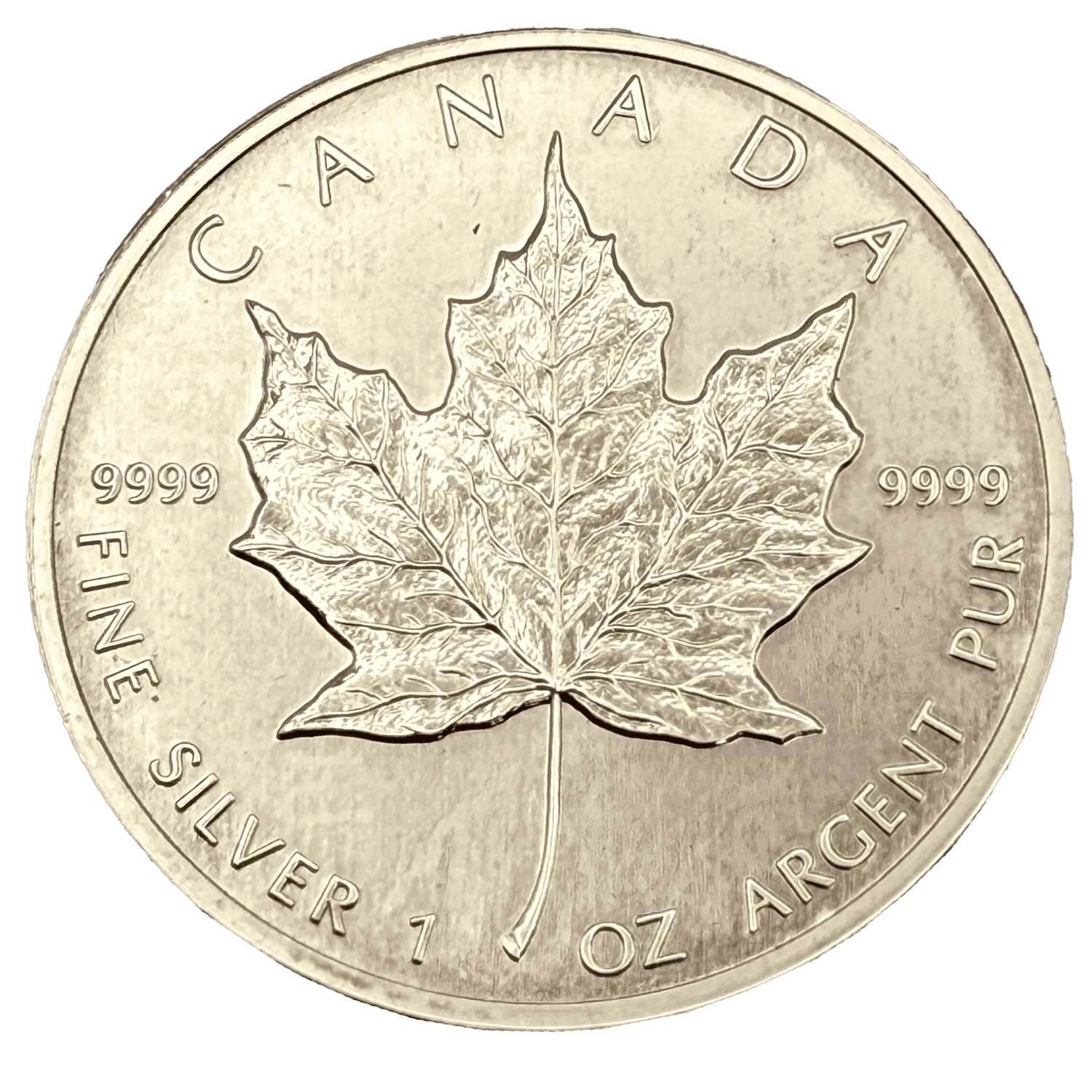 1994 Canadian Maple 1 oz .9999 Fine Silver Coin canadian maple 1994 Canadian Maple 1 oz .9999 Fine Silver Coin