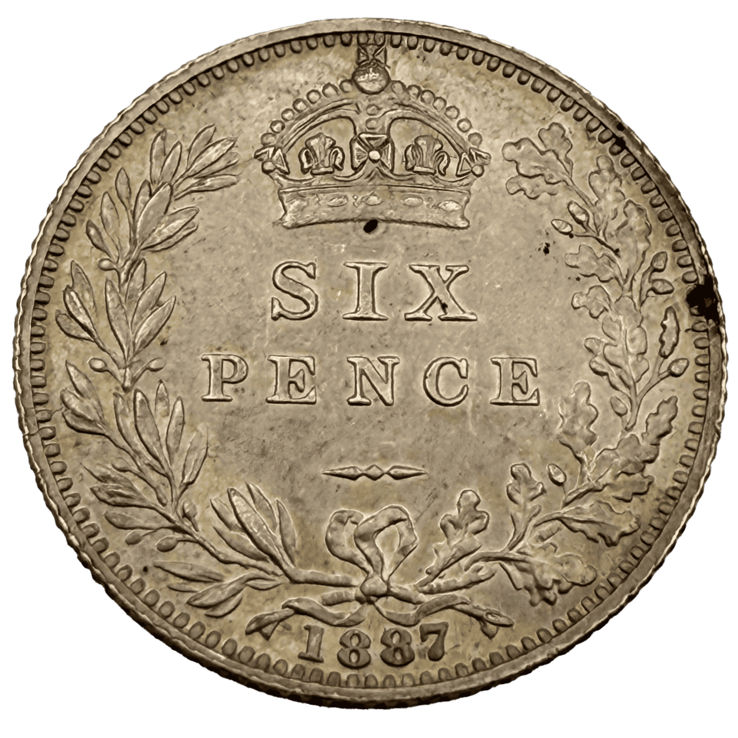 Victoria Jubilee Head Sixpence 1887 Brilliant Uncirculated Gem S3929 sixpence Victoria Jubilee Head Sixpence 1887 Brilliant Uncirculated Gem S3929
