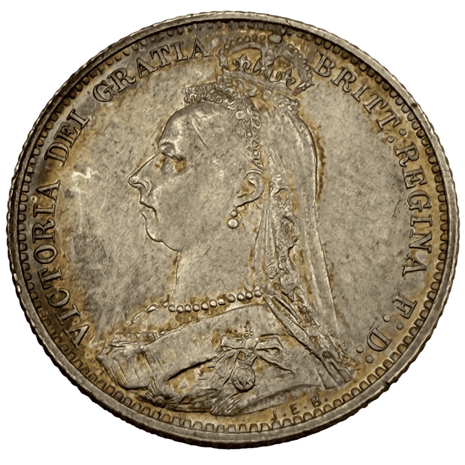 Victoria Jubilee Head Sixpence 1887 Brilliant Uncirculated Gem S3929 sixpence Victoria Jubilee Head Sixpence 1887 Brilliant Uncirculated Gem S3929