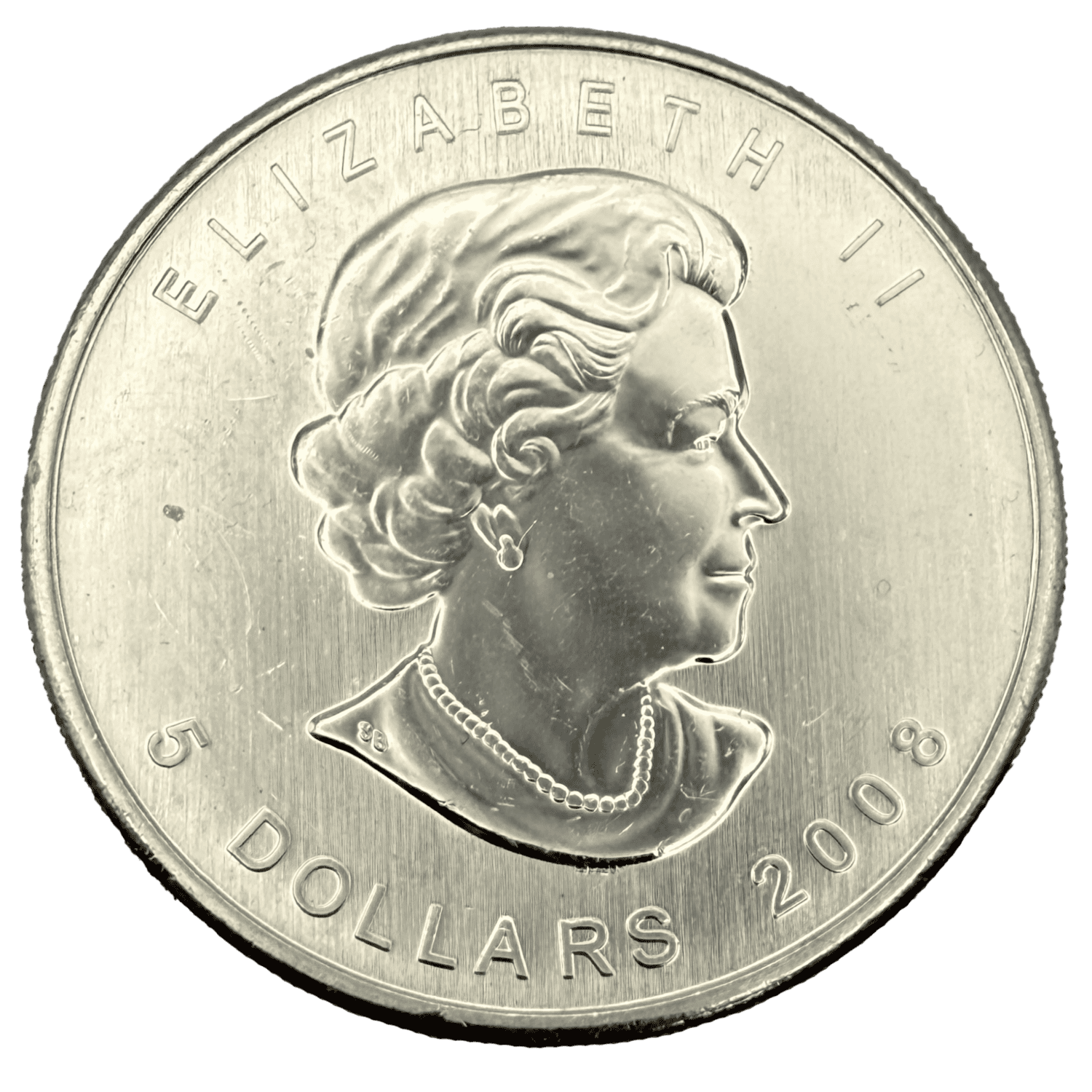 2008 Canadian Maple 1 oz .9999 Fine Silver Coin maple 2008 Canadian Maple 1 oz .9999 Fine Silver Coin