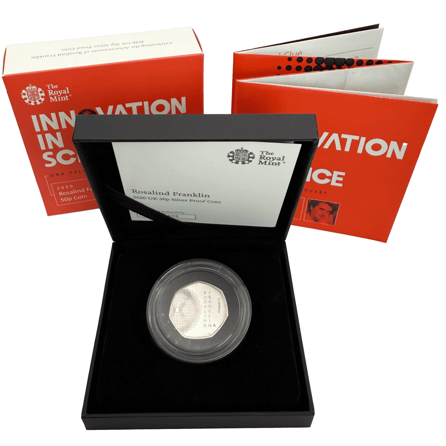 Rosalind Franklin 2020 UK 50p Silver Proof Coin rosalind franklin Rosalind Franklin 2020 UK 50p Silver Proof Coin