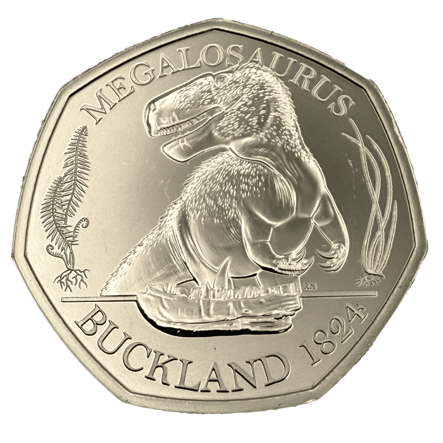 Megalosaurus 2020 Brilliant Uncirculated 50p Coin megalosaurus Megalosaurus 2020 Brilliant Uncirculated 50p Coin