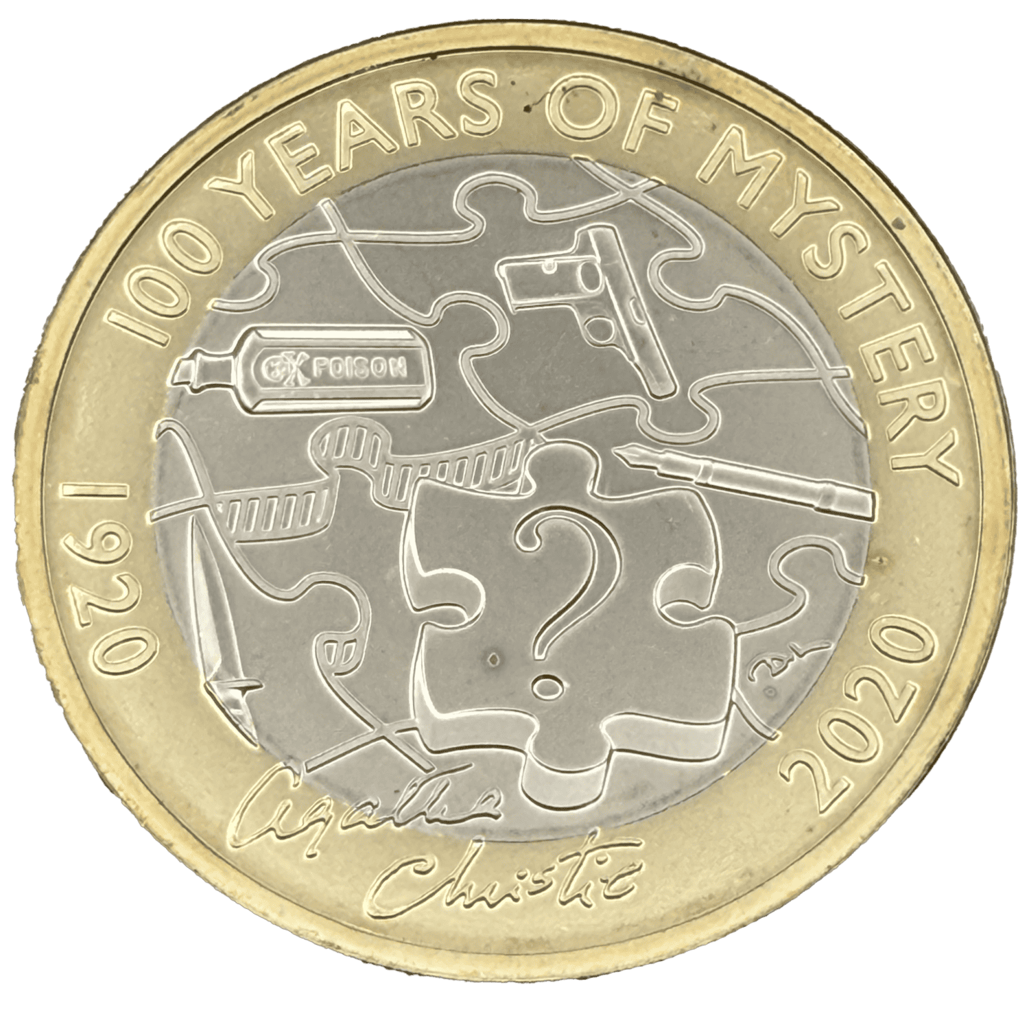 Agatha Christie 2020 Brilliant Uncirculated £2 Coin agatha christie Agatha Christie 2020 Brilliant Uncirculated £2 Coin