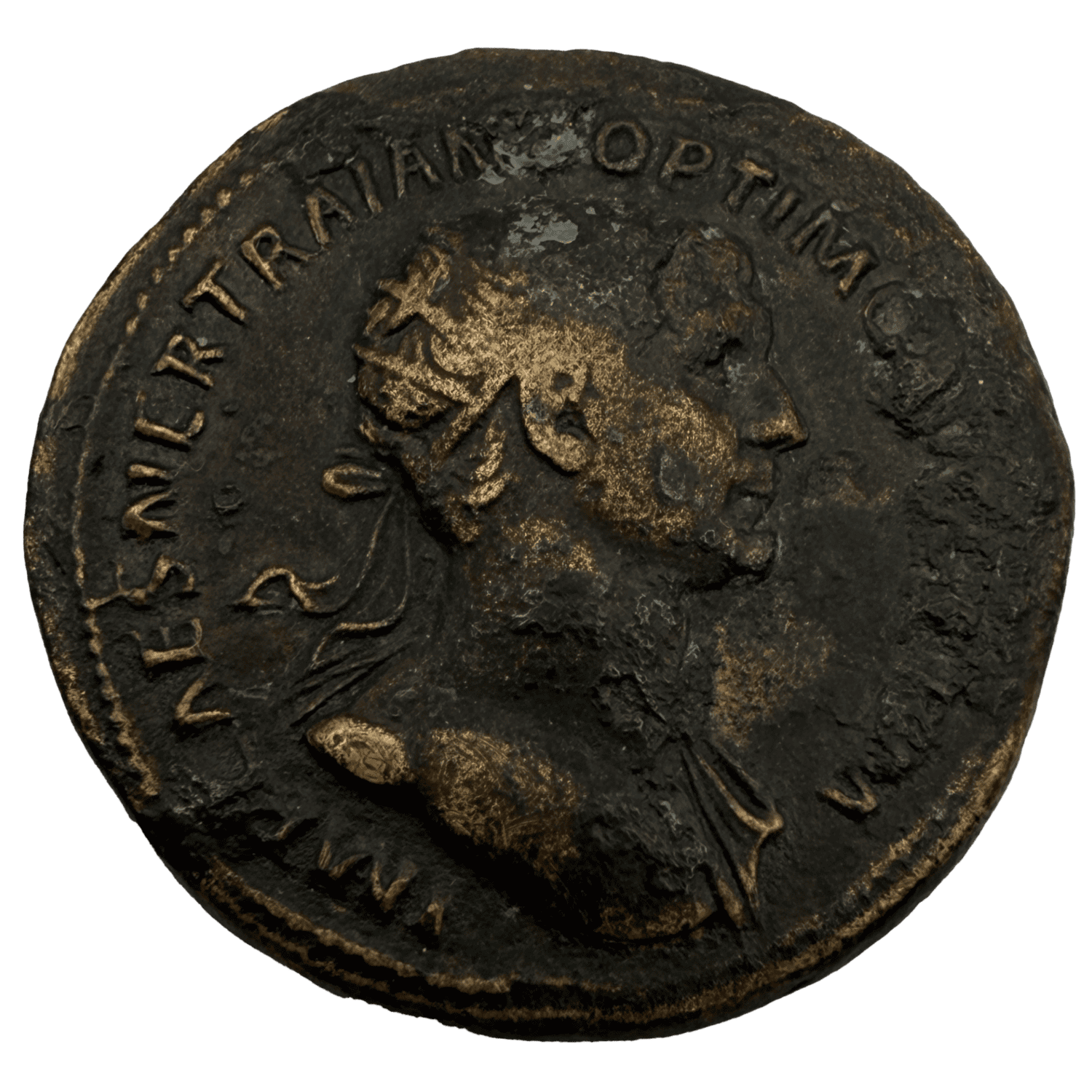 Trajan (98-117) Brass AS DAC Parth PM TR POT S.3243 115-6 AD trajan Trajan (98-117) Brass AS DAC Parth PM TR POT S.3243 115-6 AD
