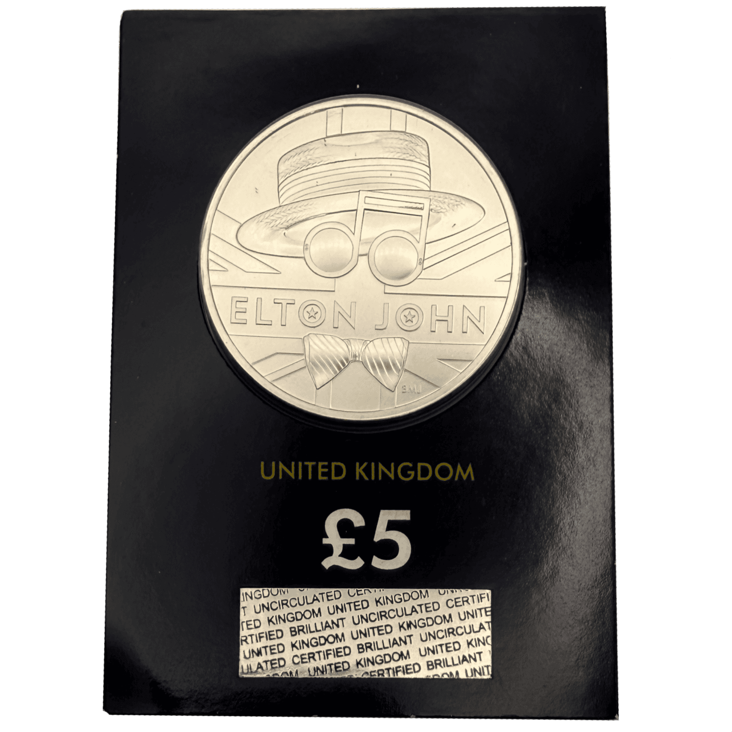 Elton John 2020 £5 Brilliant Uncirculated Coin in Change Checker Card elton john Elton John 2020 £5 Brilliant Uncirculated Coin in Change Checker Card