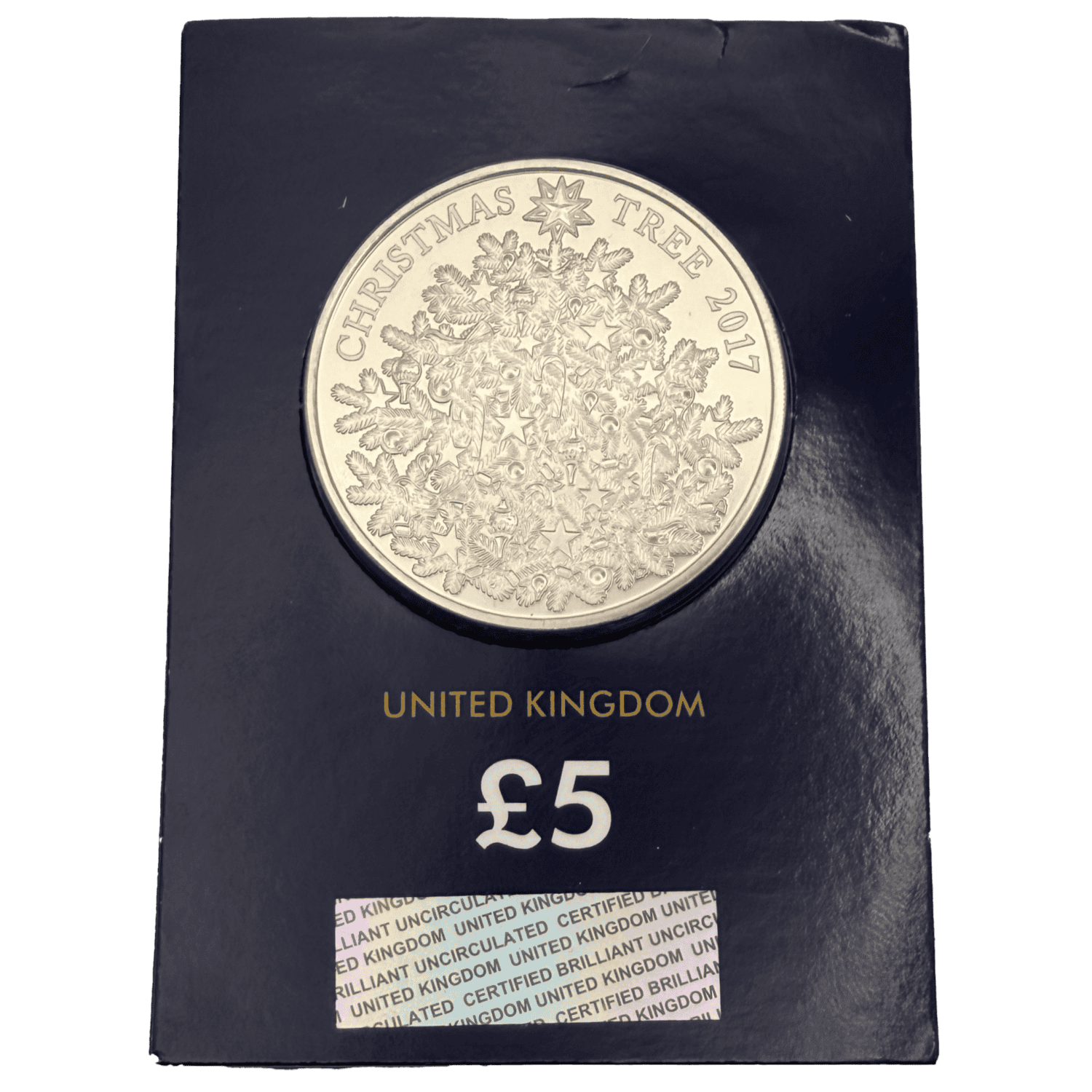 Christmas Tree 2017 £5 Brilliant Uncirculated Coin in Change Checker Card christmas tree Christmas Tree 2017 £5 Brilliant Uncirculated Coin in Change Checker Card