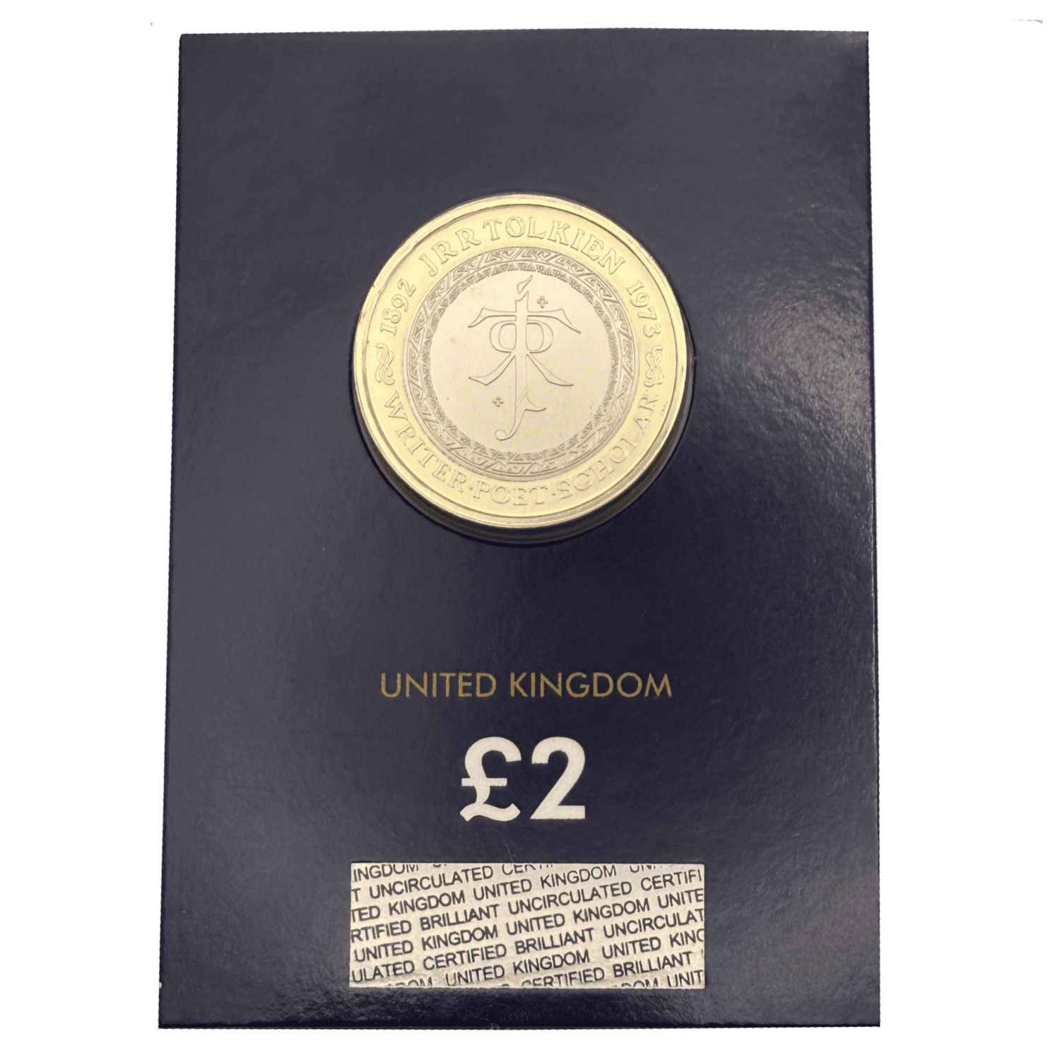 JRR Tolkien 2023 £2 Brilliant Uncirculated Coin in Change Checker Card jrr tolkien JRR Tolkien 2023 £2 Brilliant Uncirculated Coin in Change Checker Card
