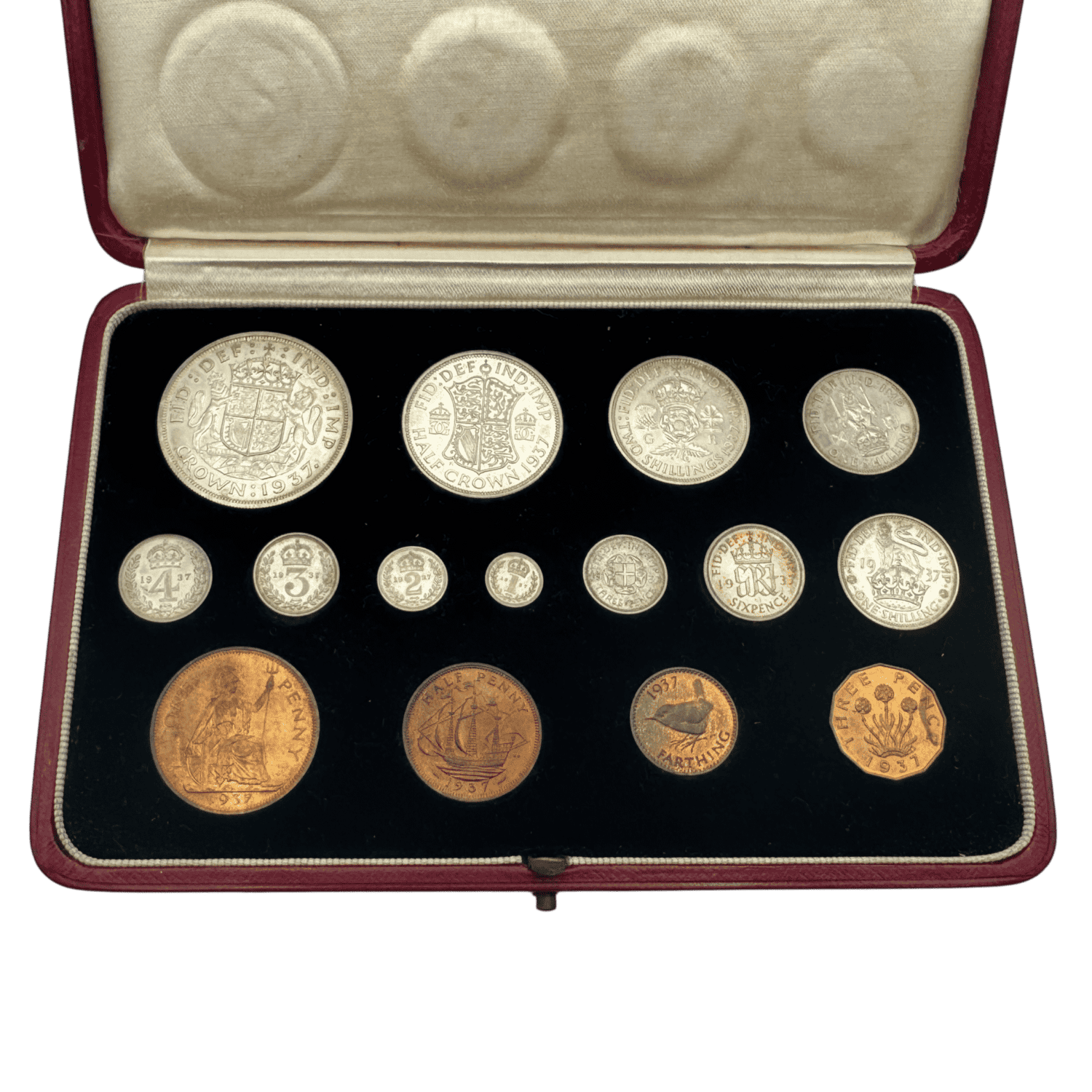 George VI Proof Set 1937 In Original Case george vi George VI Proof Set 1937 In Original Case.