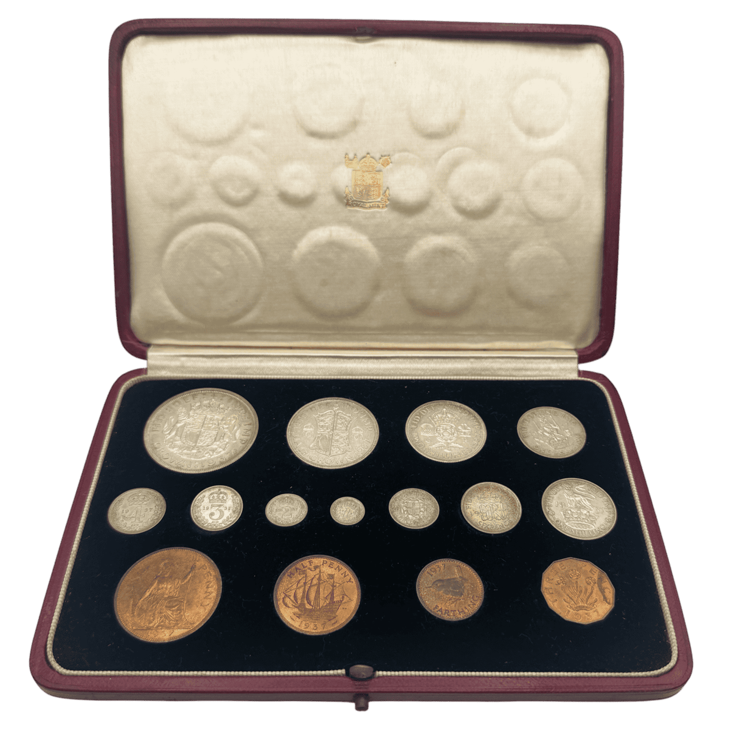 George VI Proof Set 1937 In Original Case george vi George VI Proof Set 1937 In Original Case.