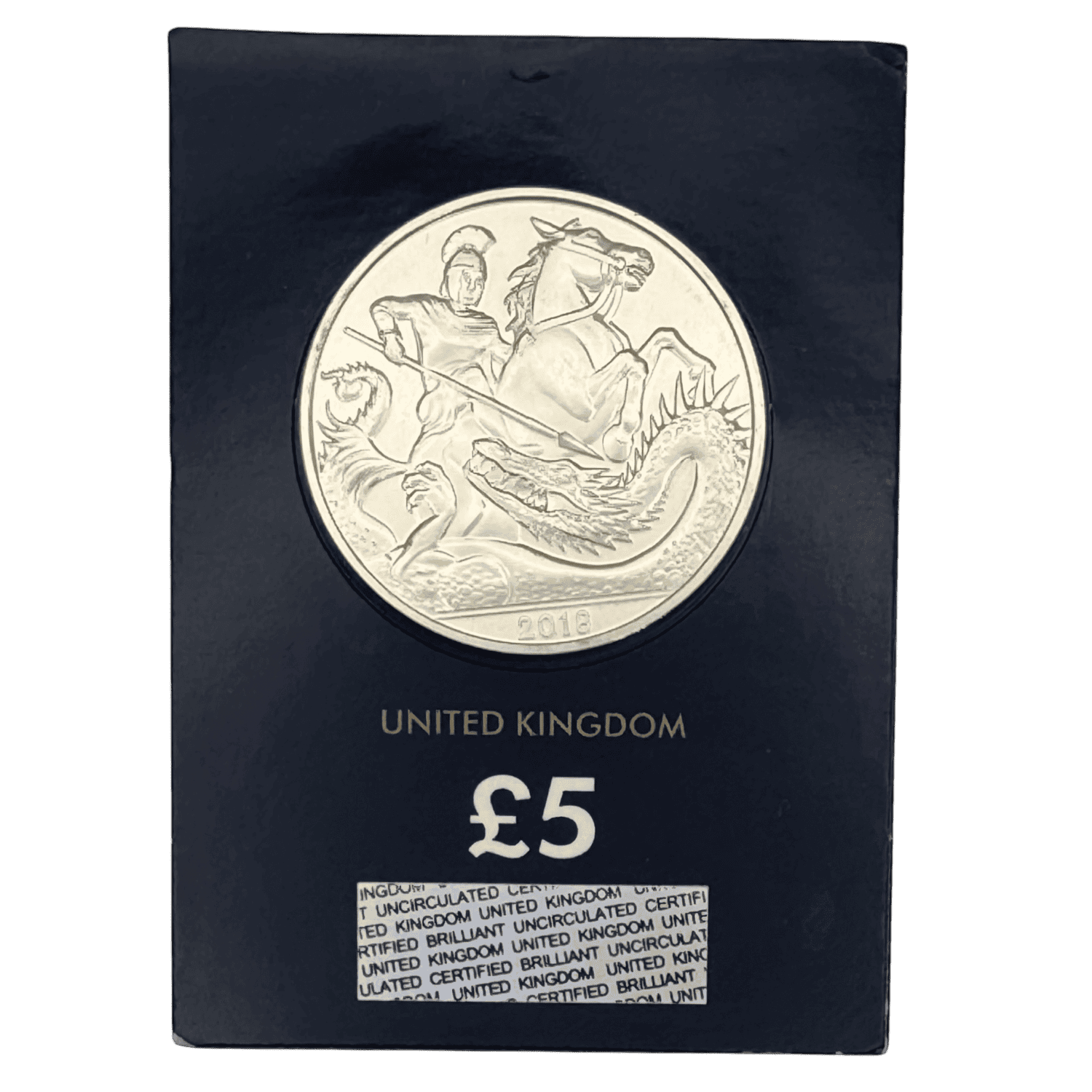George and The Dragon 2018 Brilliant Uncirculated £5 Coin in Change Checker Card dragon George and The Dragon 2018 Brilliant Uncirculated £5 Coin in Change Checker Card