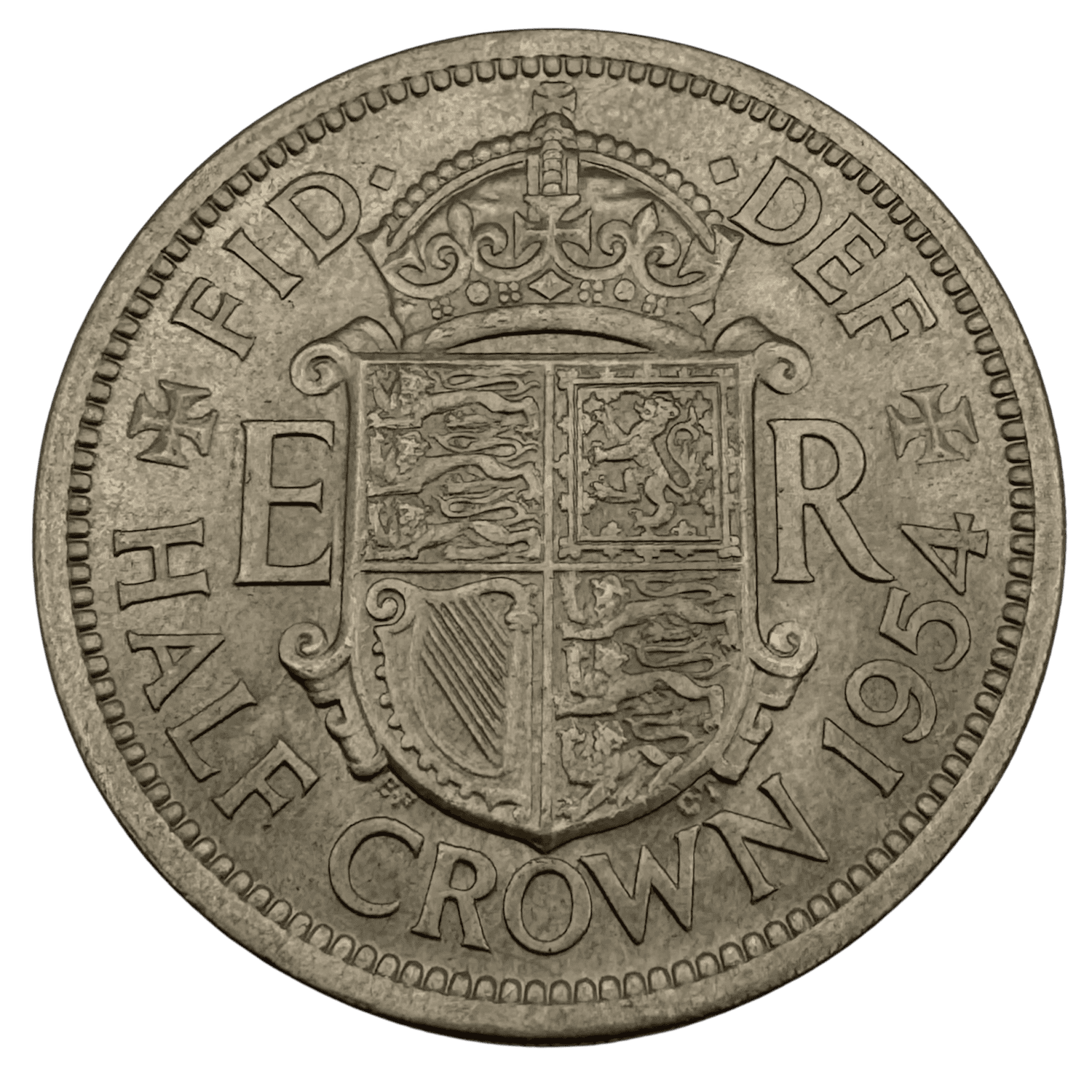 Elizabeth II Half Crown 1954 Scarce Brilliant Uncirculated 1954 Elizabeth II Half Crown 1954 Scarce Brilliant Uncirculated