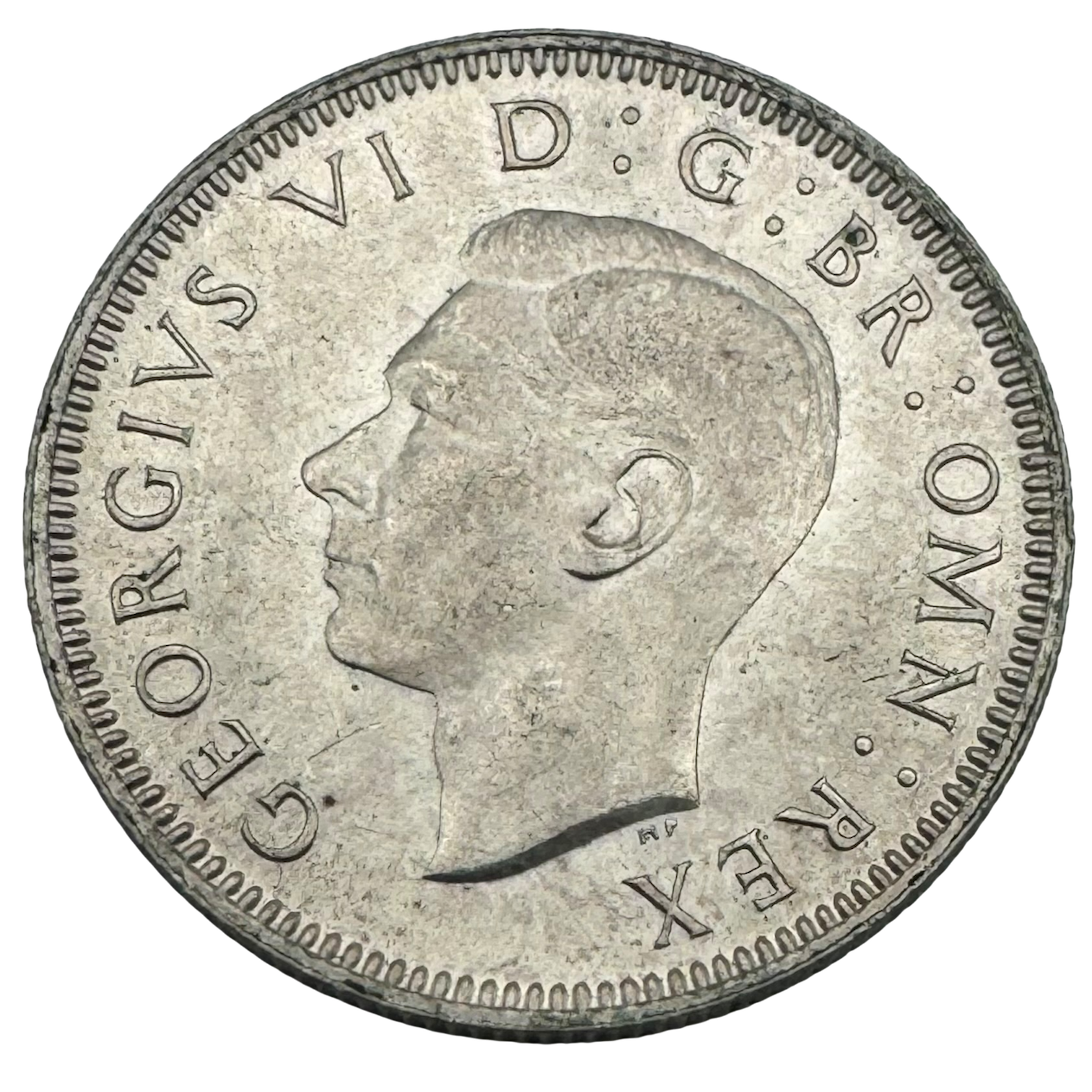 George VI English Shilling 1944 Brilliant Uncirculated 1944 George VI English Shilling 1944 Brilliant Uncirculated