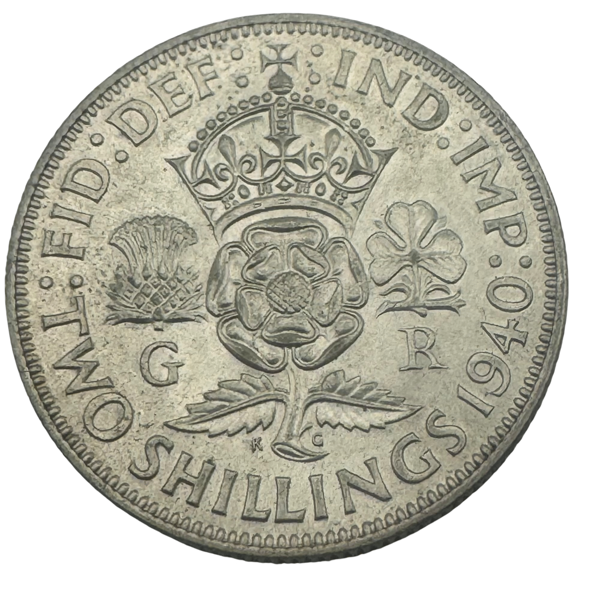 George VI Florin 1940 Brilliant Uncirculated Gem 1940 George VI Florin 1940 Brilliant Uncirculated Gem
