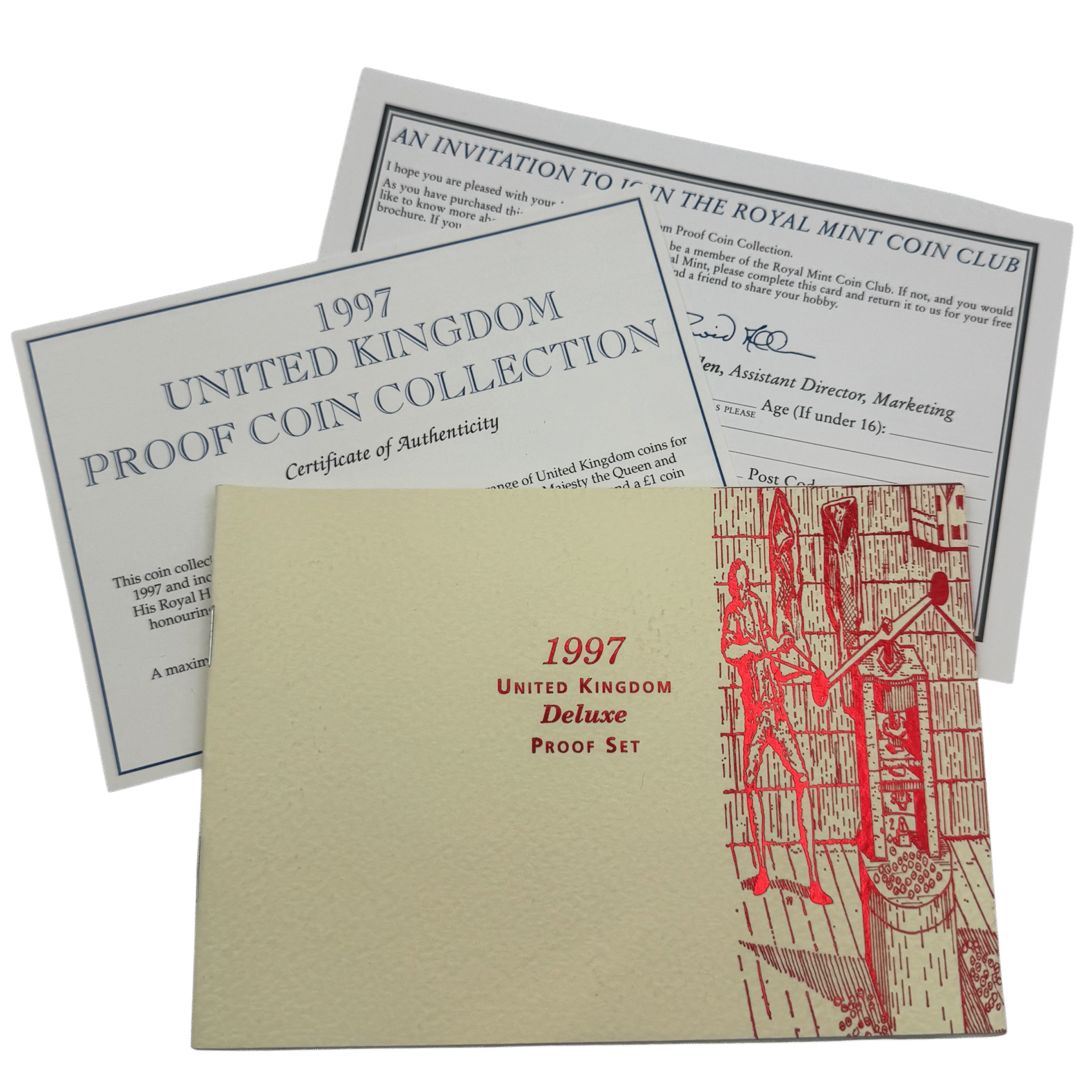 The 1997 United Kingdom De-luxe Proof Coin Set 1997 The 1997 United Kingdom De-luxe Proof Coin Set