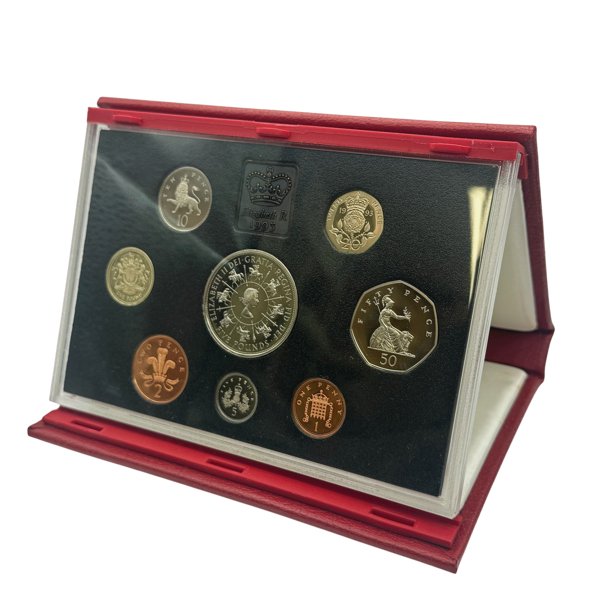 The 1993 United Kingdom De-luxe Proof Set 1993 The 1993 United Kingdom De-luxe Proof Set