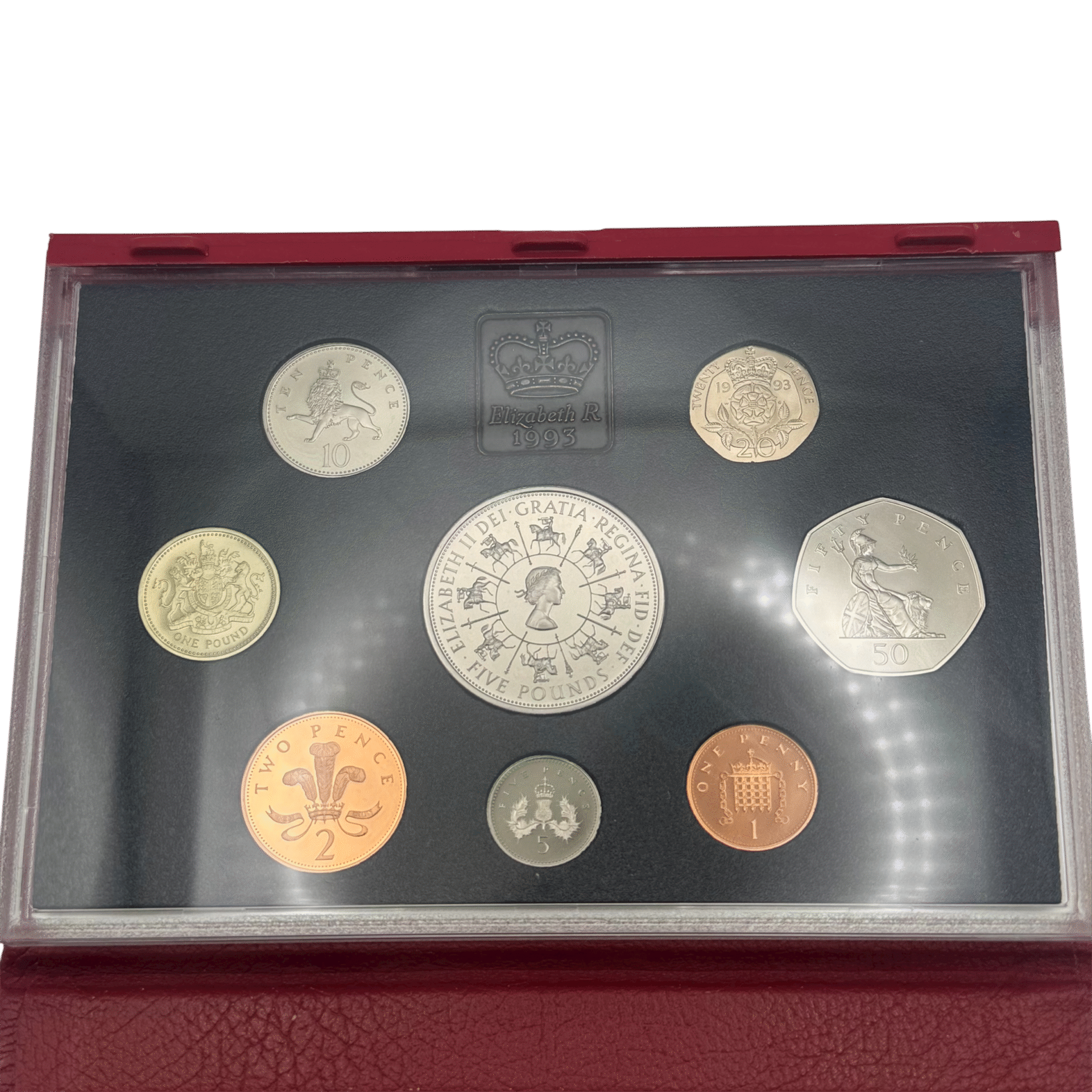 The 1993 United Kingdom De-luxe Proof Set 1993 The 1993 United Kingdom De-luxe Proof Set
