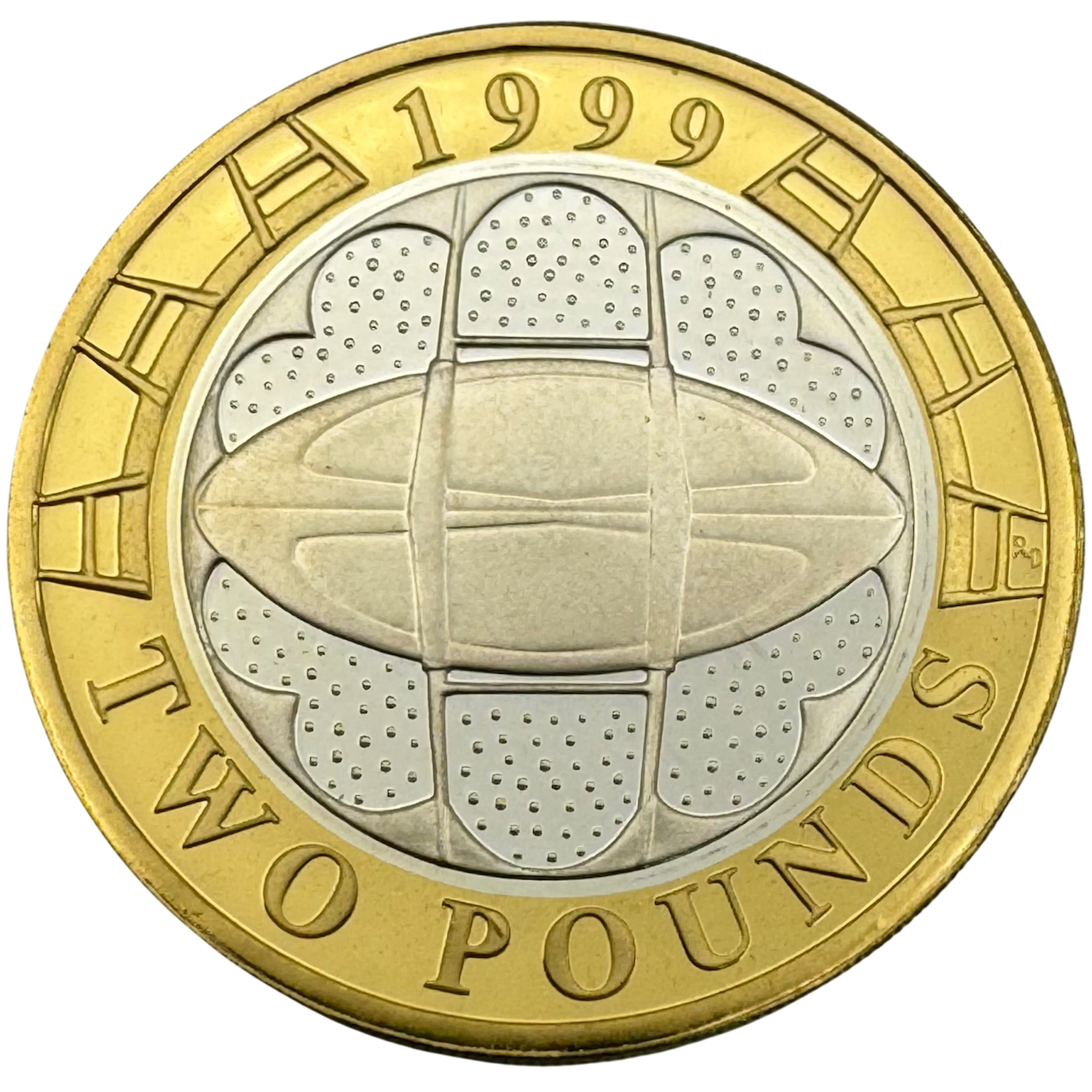 1999 Rugby World Cup Silver Proof Two Pound Coin 1999 1999 Rugby World Cup Silver Proof Two Pound Coin