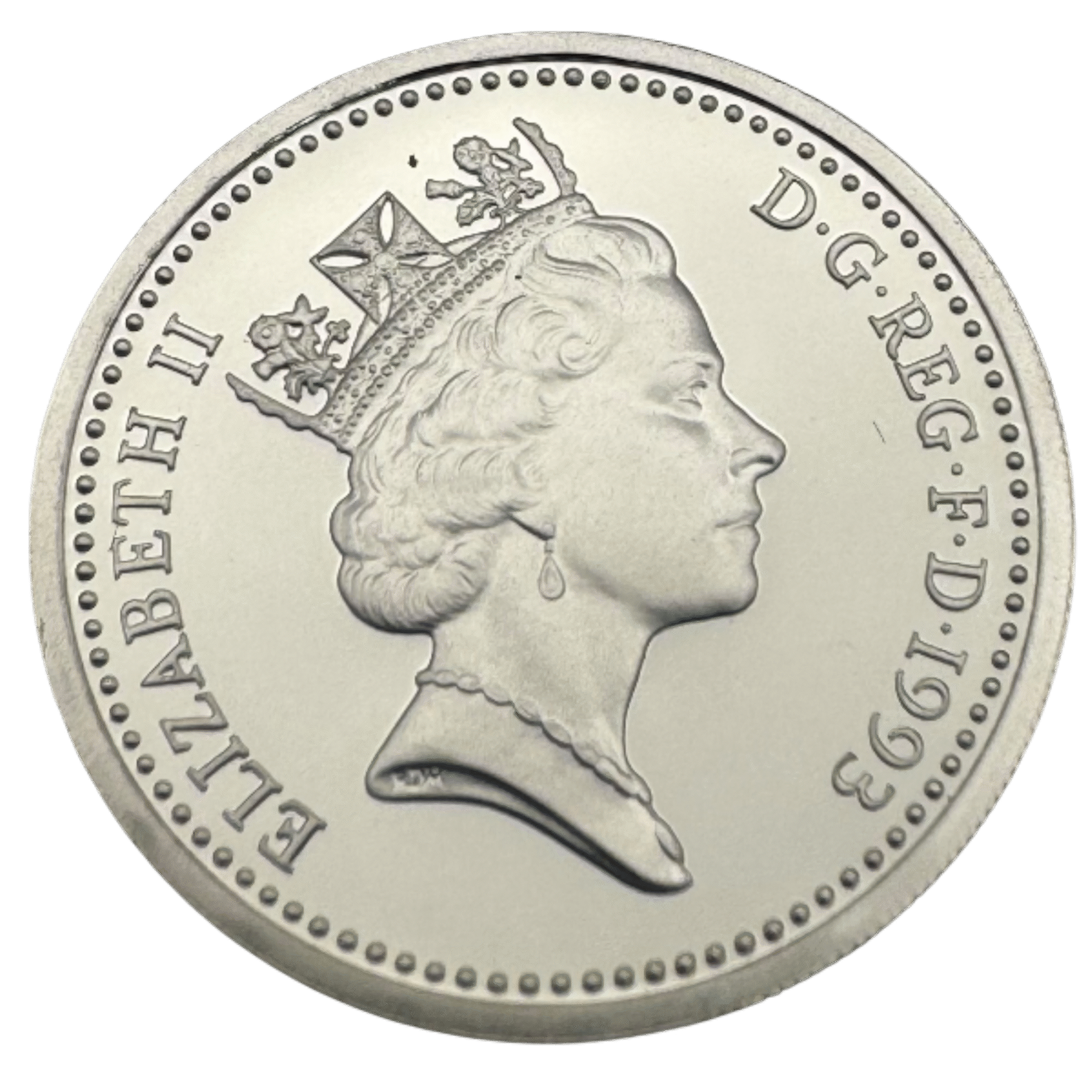 1993 United Kingdom Silver Proof One Pound Coin 1993 1993 United Kingdom Silver Proof One Pound Coin