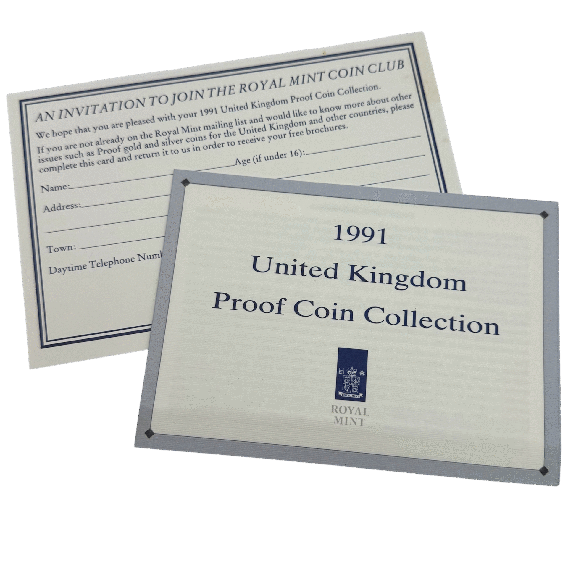 1991 United Kingdom De-luxe Proof Coin Collection 1991 1991 United Kingdom De-luxe Proof Coin Collection