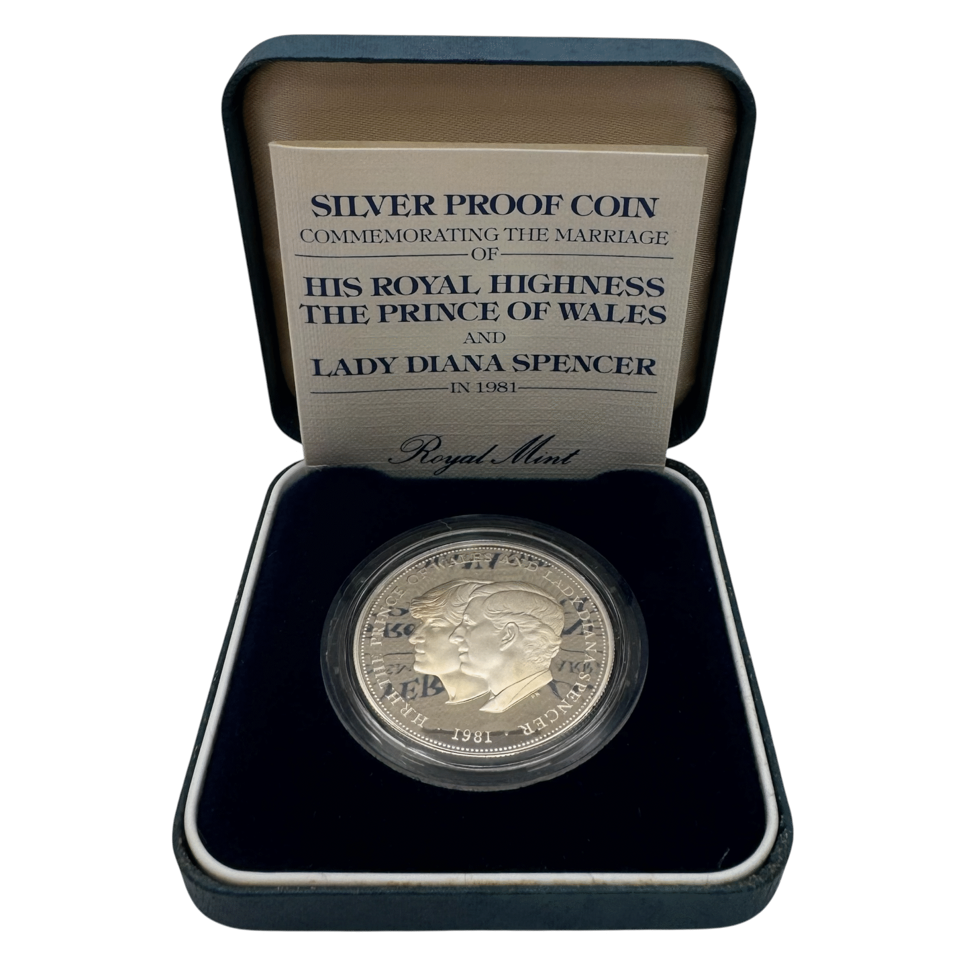 1981 Charles and Diana Wedding Silver Proof Crown 1981 1981 Charles and Diana Wedding Silver Proof Crown