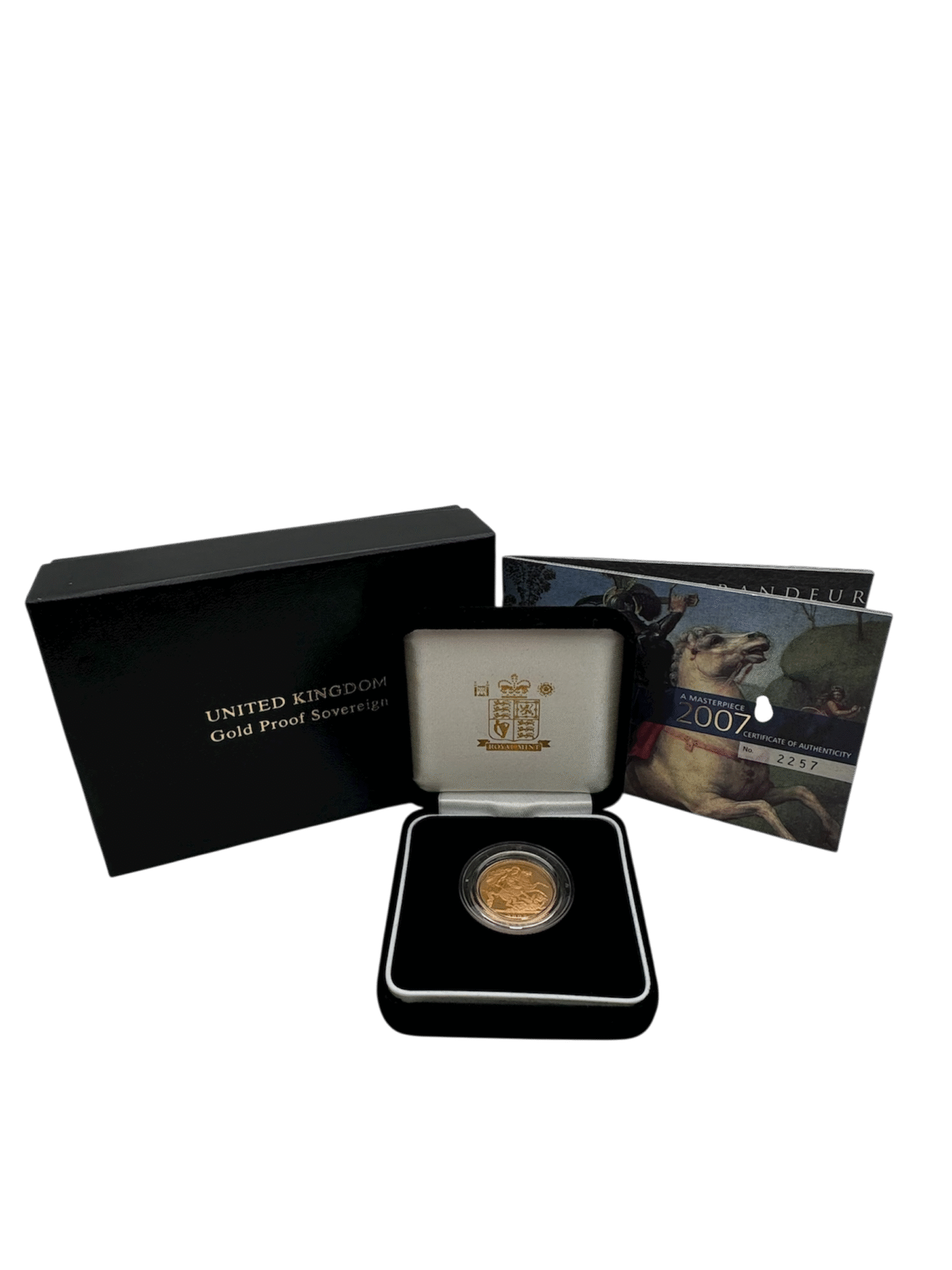 United Kingdom 2007 Gold Proof Sovereign in Royal Mint Case 2007 United Kingdom 2007 Gold Proof Sovereign in Royal Mint Case