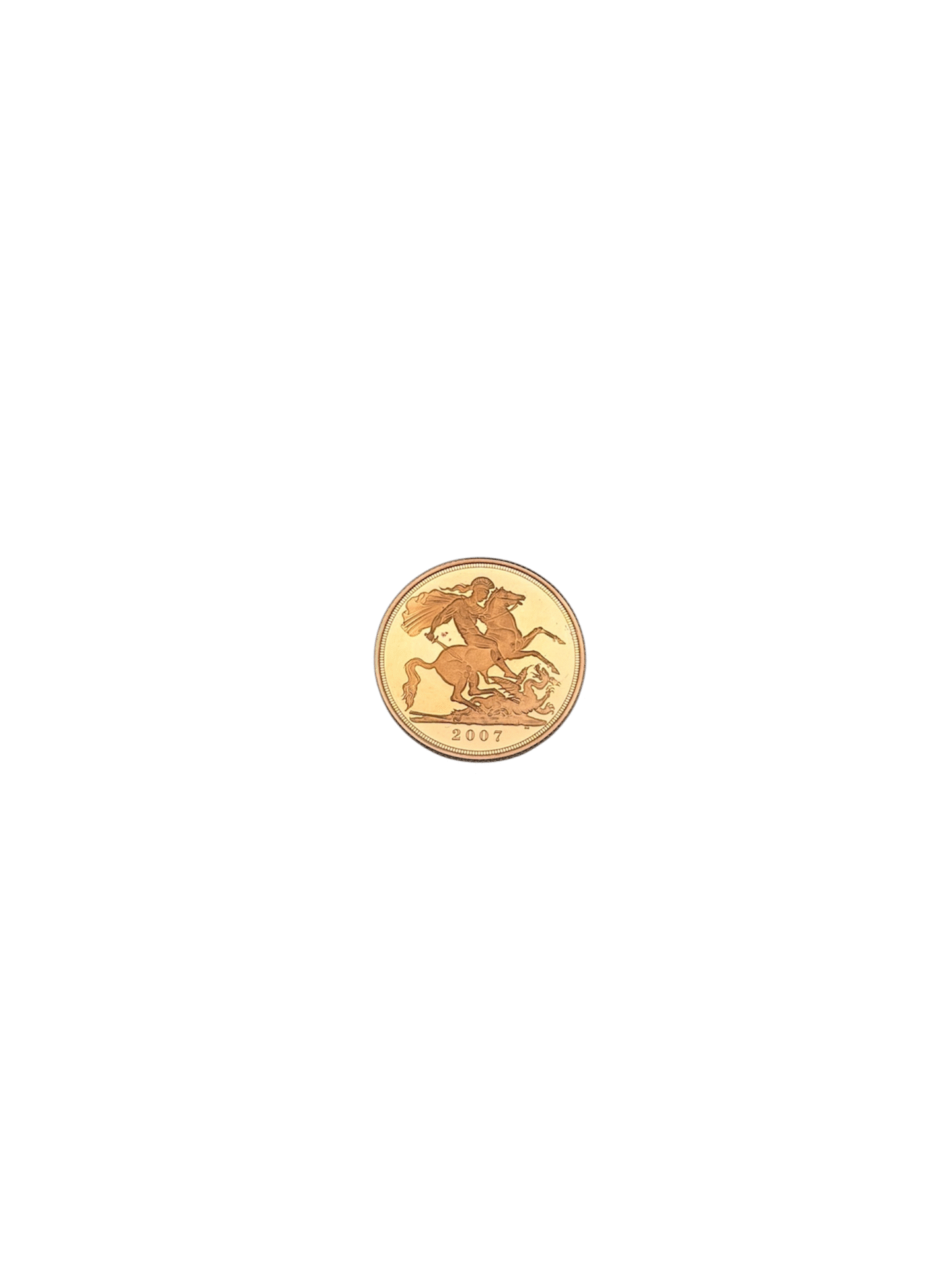 United Kingdom 2007 Gold Proof Sovereign in Royal Mint Case 2007 United Kingdom 2007 Gold Proof Sovereign in Royal Mint Case