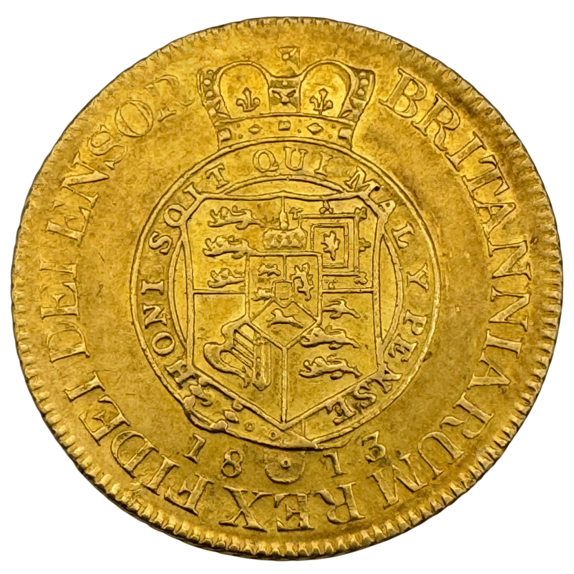 George III Military 1813 Guinea Almost Uncirculated 1813 George III Military 1813 Guinea Almost Uncirculated