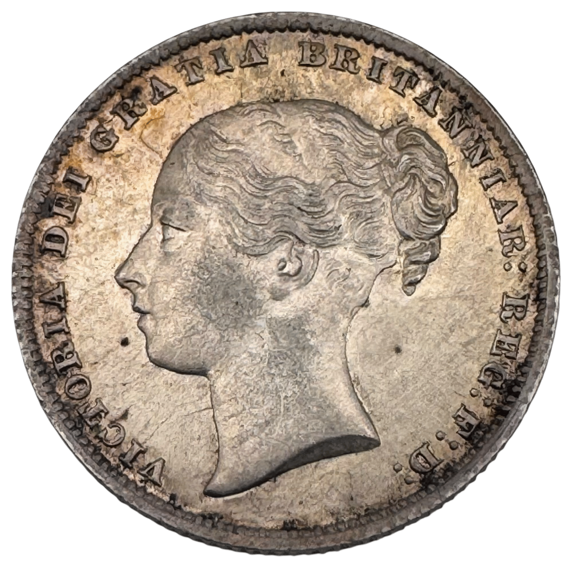 Queen Victoria Young Head 1864 Shilling Proof-Like Uncirculated 1864 Queen Victoria Young Head 1864 Shilling Proof-Like Uncirculated