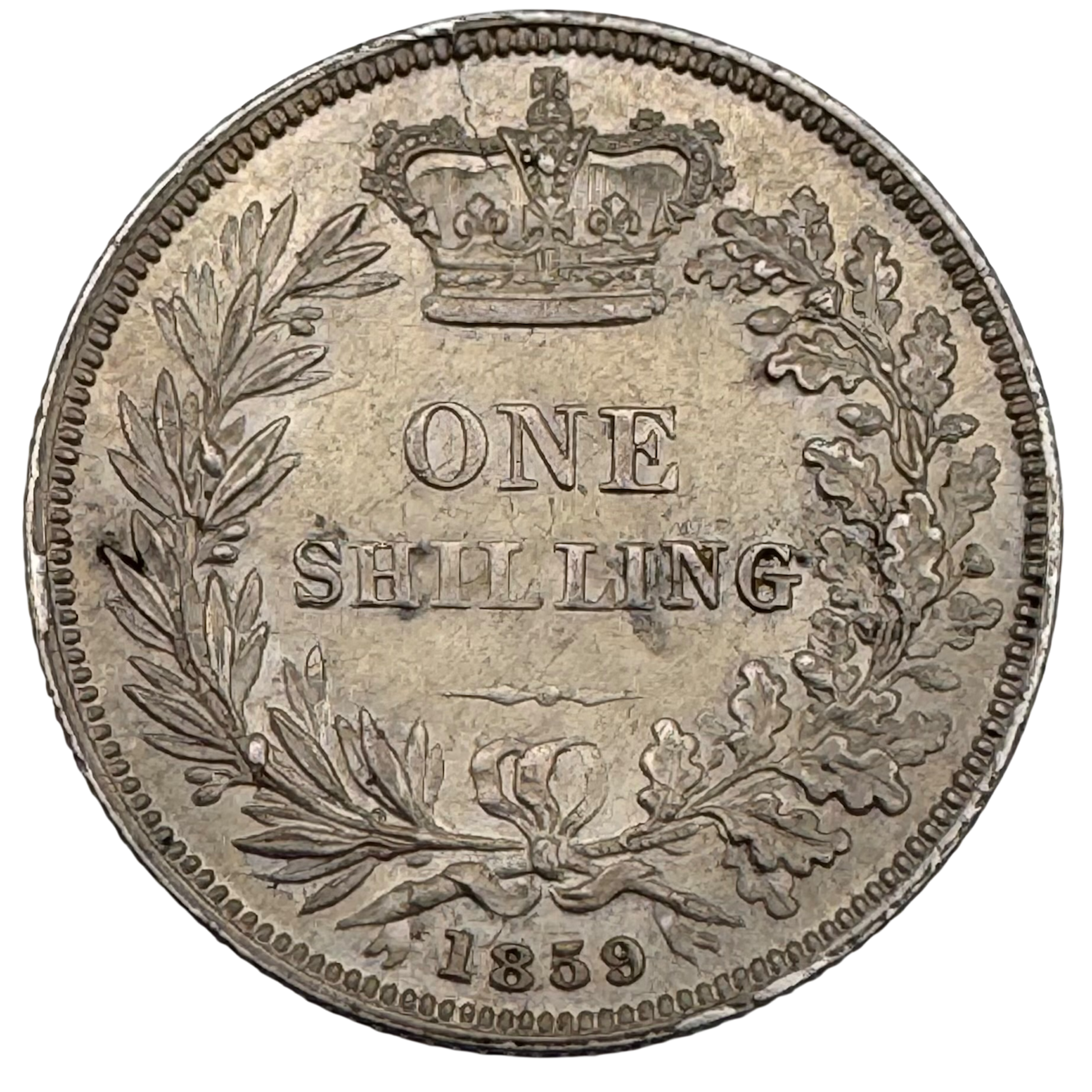 Queen Victoria Young Head 1859 Shilling Choice Uncirculated 1859 Queen Victoria Young Head 1859 Shilling Choice Uncirculated