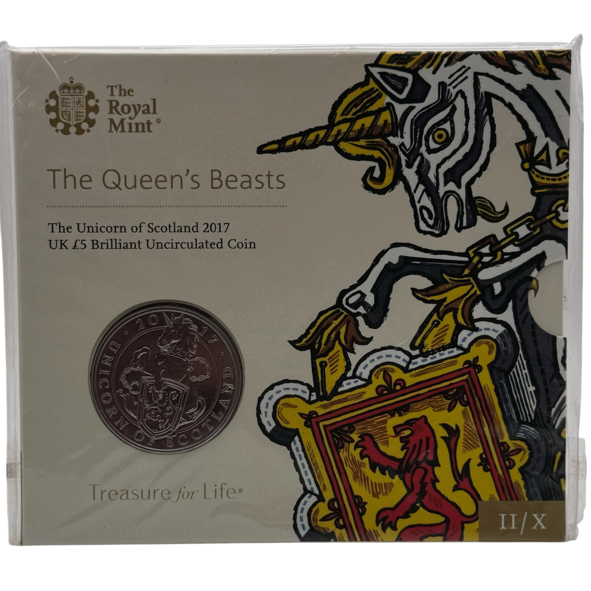 The Unicorn of Scotland 2017 £5 Brilliant Uncirculated Coin in Blister Pack 2017 The Unicorn of Scotland 2017 £5 Brilliant Uncirculated Coin in Blister Pack