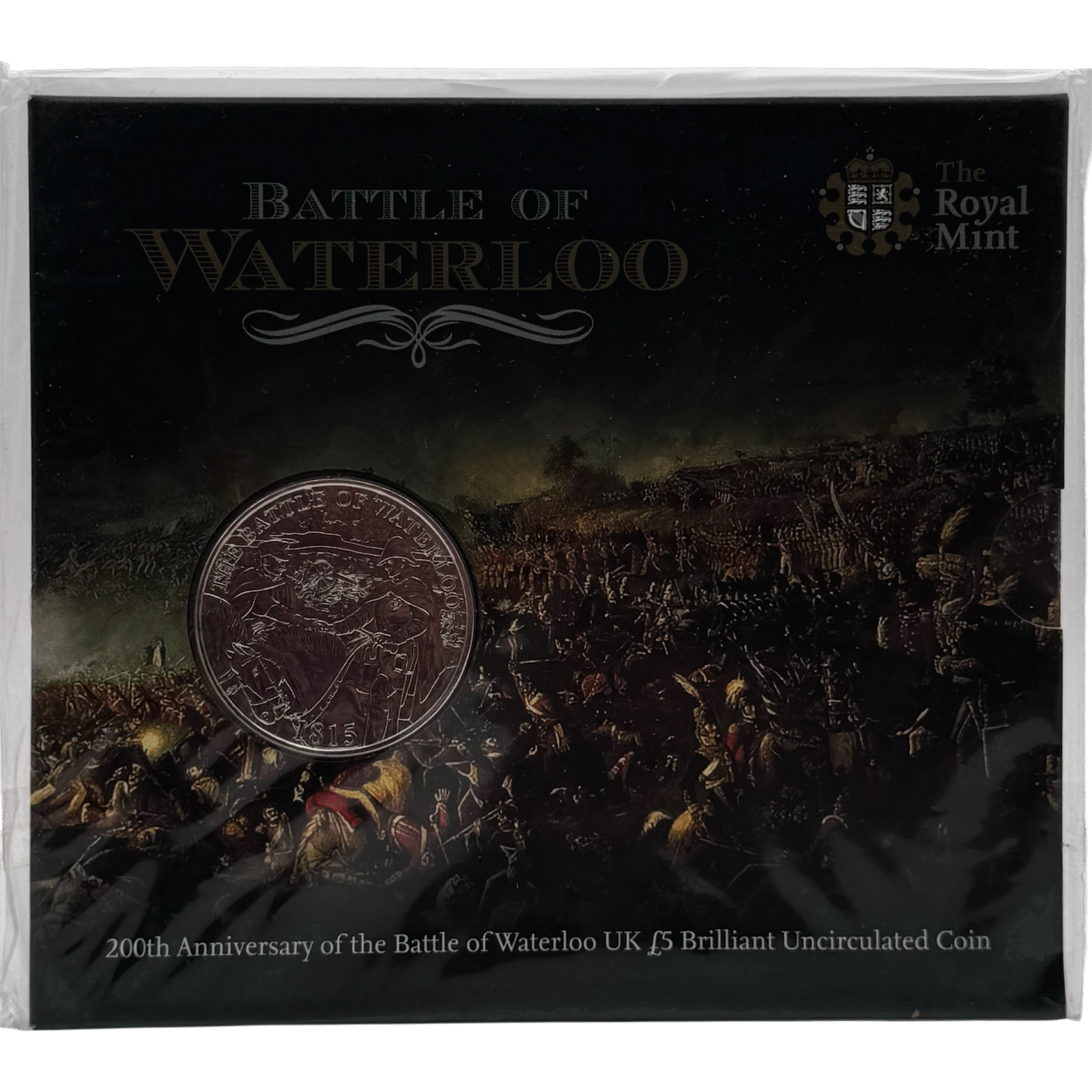 Battle of Waterloo 2015 £5 Brilliant Uncirculated Coin in Blister Pack 2015 Battle of Waterloo 2015 £5 Brilliant Uncirculated Coin in Blister Pack