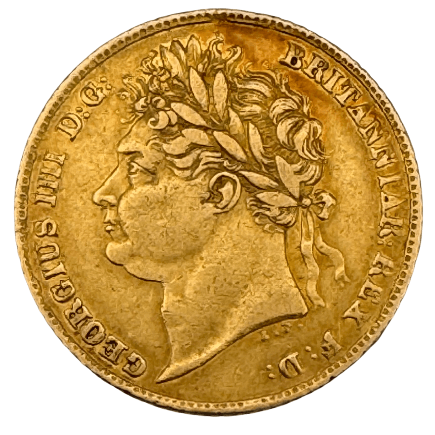George IV 1824 Gold Half Sovereign Good Very Fine S.3803 1824 George IV 1824 Gold Half Sovereign Good Very Fine S.3803