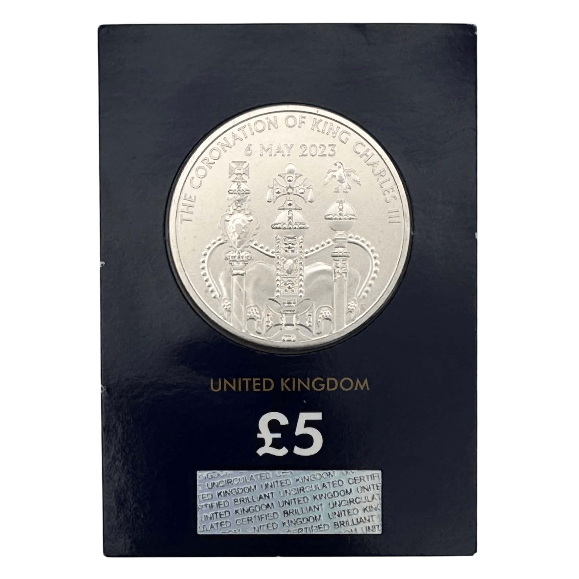The Coronation Of King Charles III 2023 £5 Brilliant Uncirculated Coin in Change Checker Card coronation The Coronation Of King Charles III 2023 £5 Brilliant Uncirculated Coin in Change Checker Card