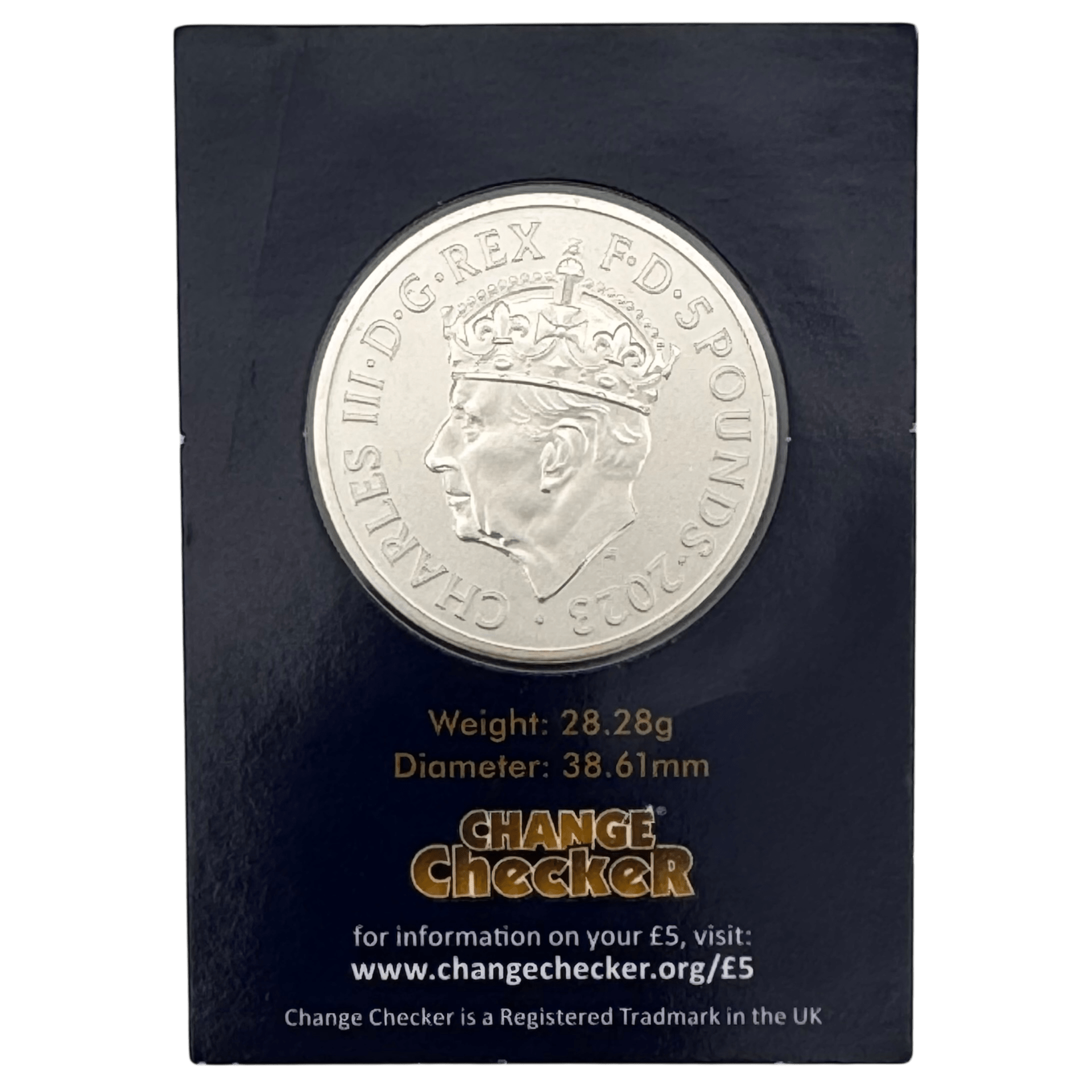 The Coronation Of King Charles III 2023 £5 Brilliant Uncirculated Coin in Change Checker Card coronation The Coronation Of King Charles III 2023 £5 Brilliant Uncirculated Coin in Change Checker Card