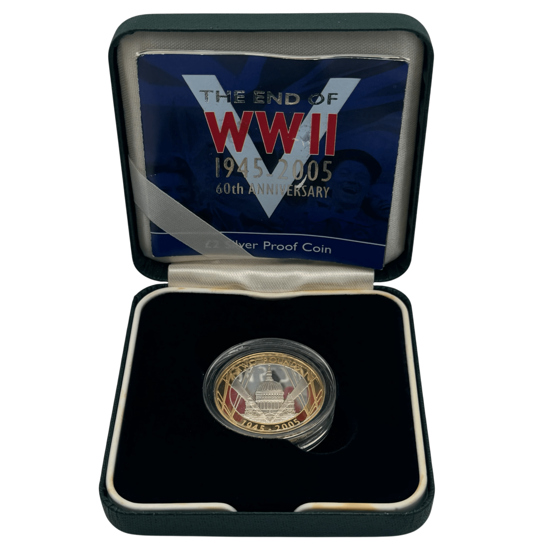 The End of WWII 60th Anniversary £2 Silver Proof Coin wwii The End of WWII 60th Anniversary £2 Silver Proof Coin