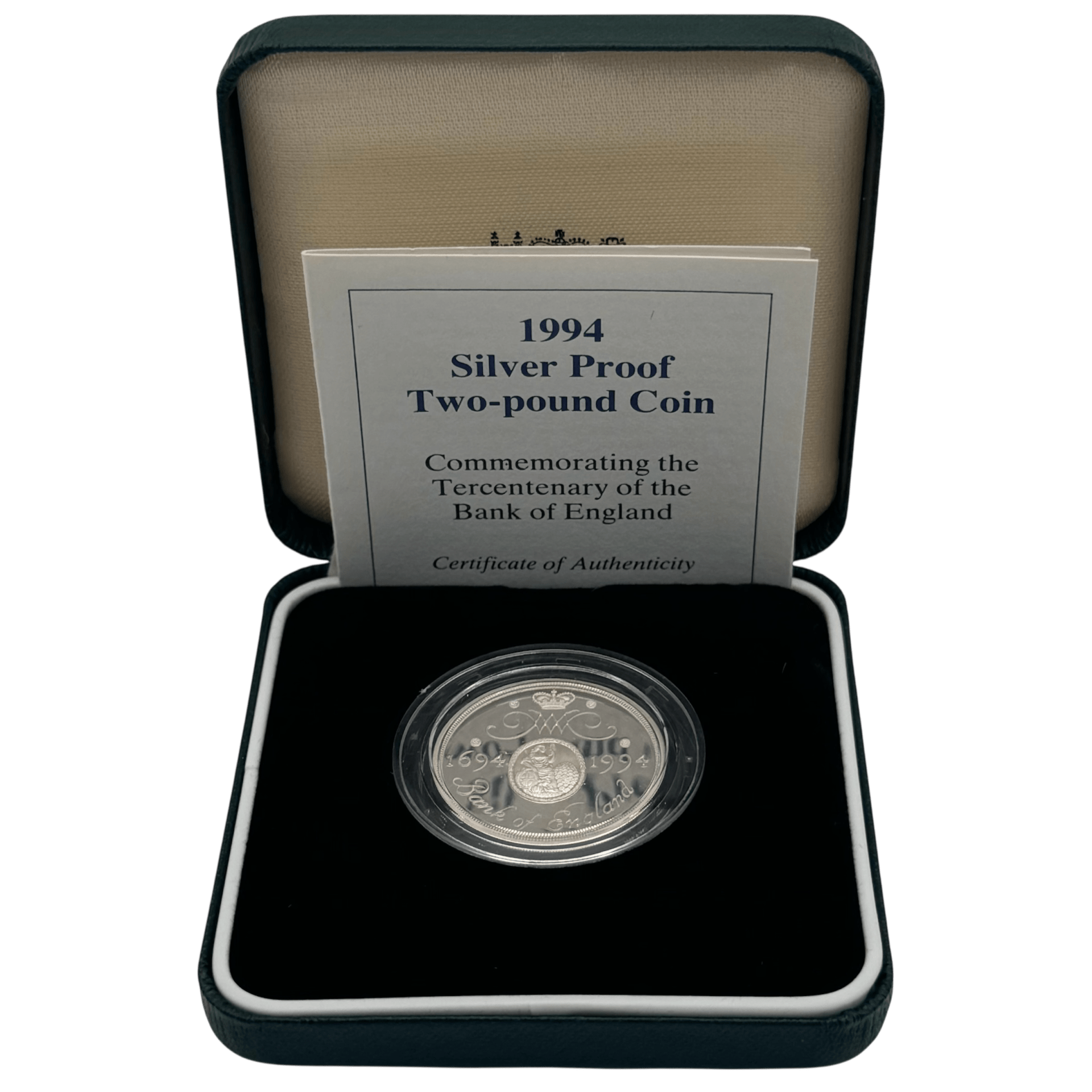 Tercentenary of The Bank of England 1994 £2 Silver Proof Coin tercentenary Tercentenary of The Bank of England 1994 £2 Silver Proof Coin