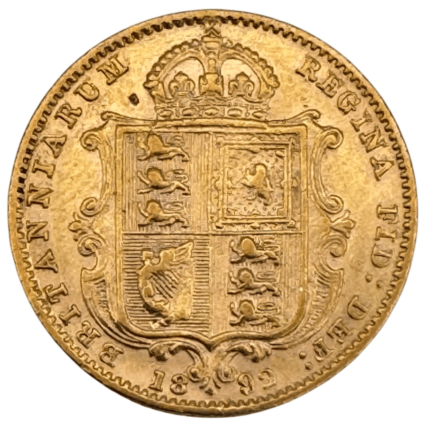 Victoria 1892 Shield Jubilee Head Gold Half Sovereign Good Very Fine Plus 1892 Victoria 1892 Shield Jubilee Head Gold Half Sovereign Good Very Fine Plus