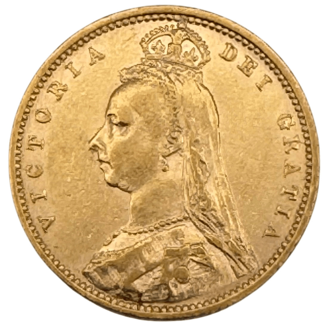 Victoria 1892 Shield Jubilee Head Gold Half Sovereign Good Very Fine Plus 1892 Victoria 1892 Shield Jubilee Head Gold Half Sovereign Good Very Fine Plus