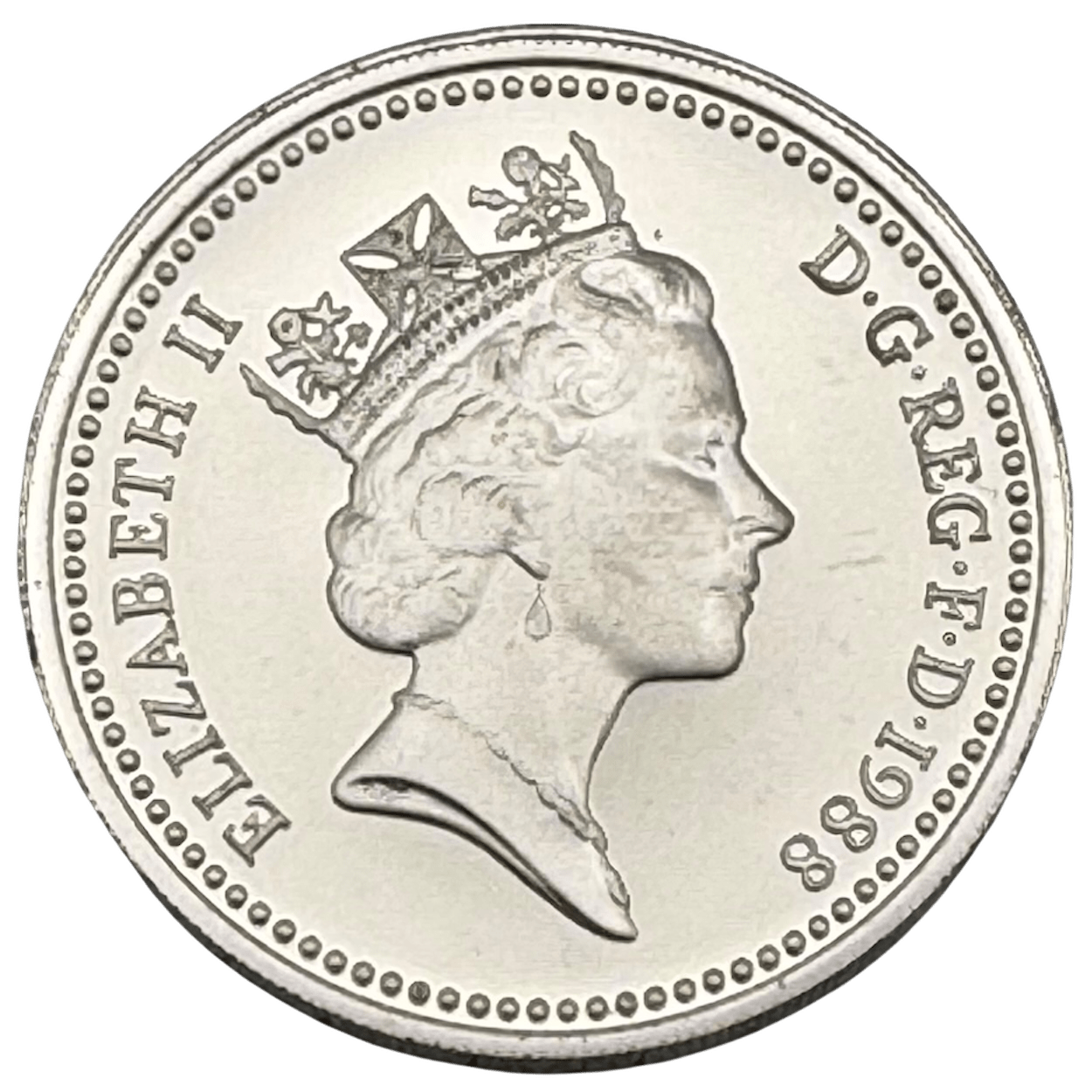 1988 United Kingdom Silver Proof £1 Coin 1988 1988 United Kingdom Silver Proof £1 Coin