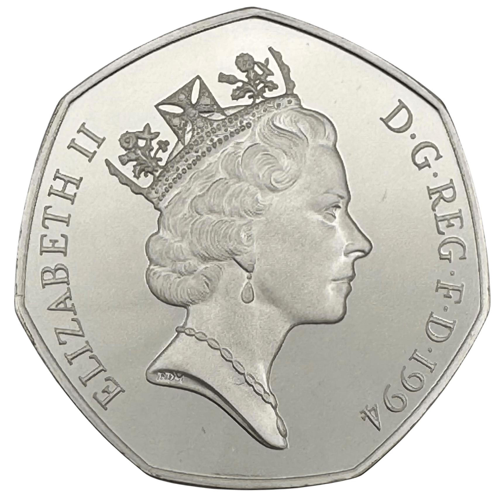 1994 D-Day Commemorative Silver Proof Piedfort 50p Coin 1994 1994 D-Day Commemorative Silver Proof Piedfort 50p Coin