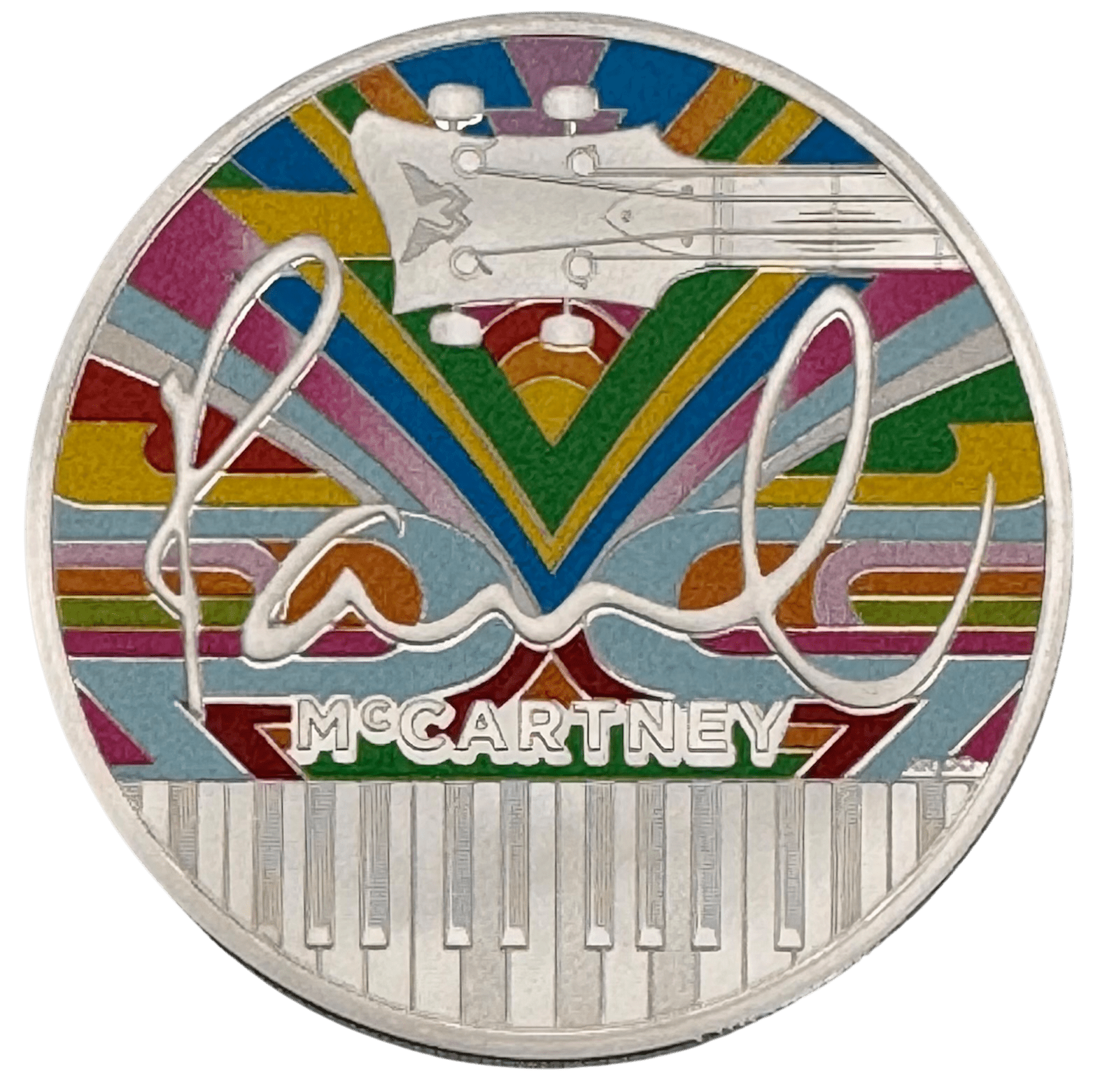 2024 Paul McCartney 1oz Silver Proof Colour Coin paul mccartney 2024 Paul McCartney 1oz Silver Proof Colour Coin