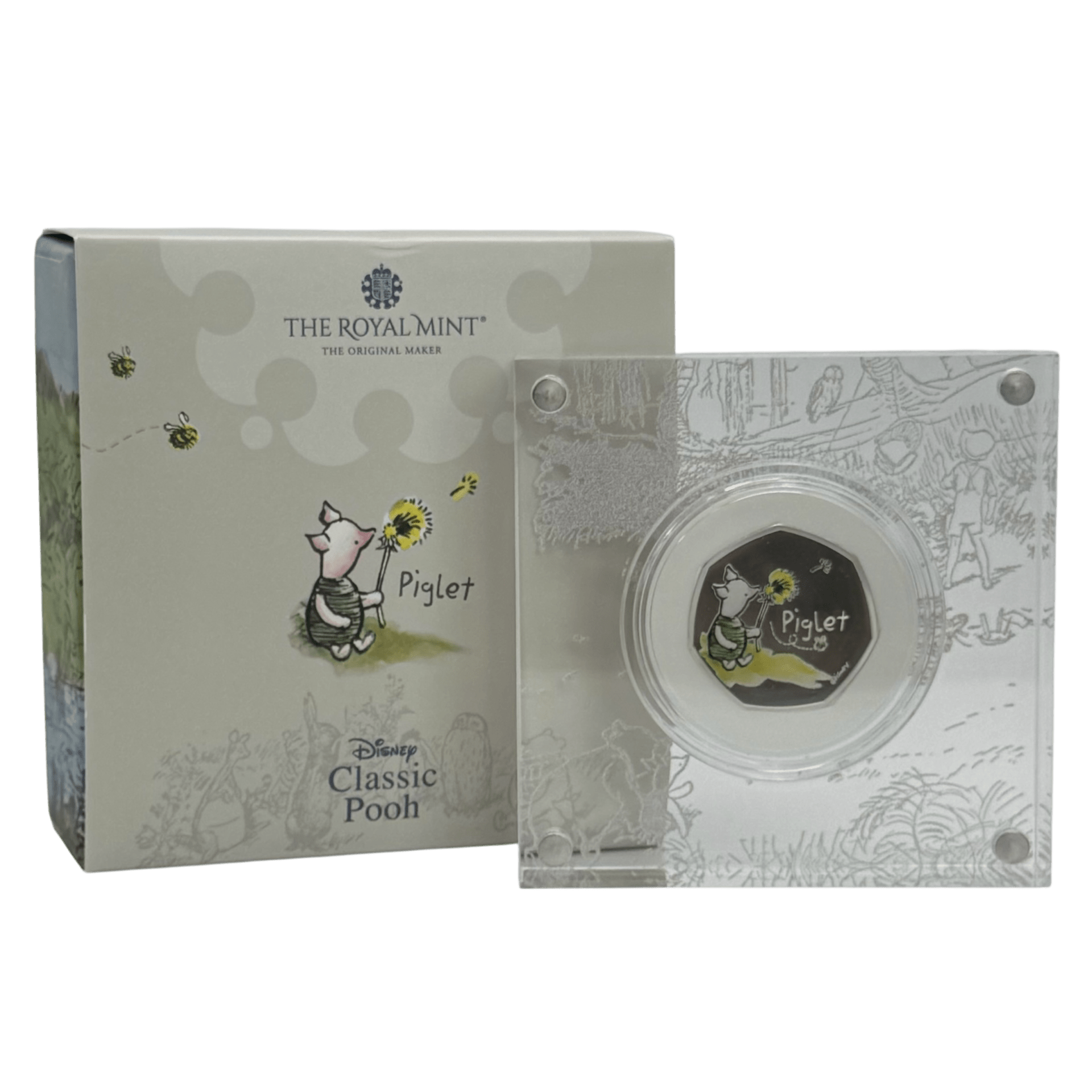 Piglet 2020 UK 50p Silver Proof Colour Coin piglet Piglet 2020 UK 50p Silver Proof Colour Coin